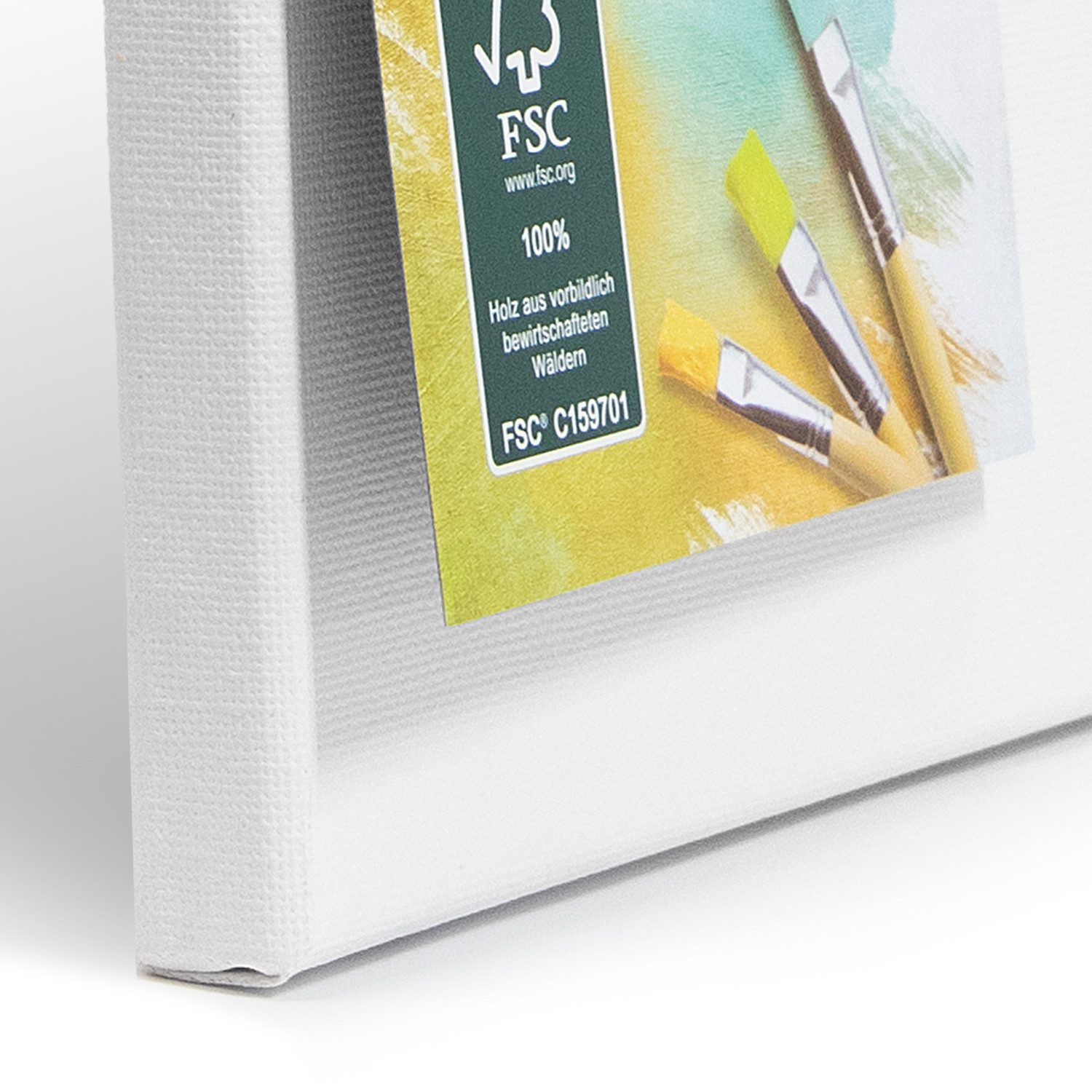 M MERCEO Leinwand Künstlerleinwand im Set, Weiße Leinwand zum Bemalen, 10er Set Leinwand (je 5x 30x40cm+20x20cm) Baumwolle auf Keilrahmen – Bild 5 von 5