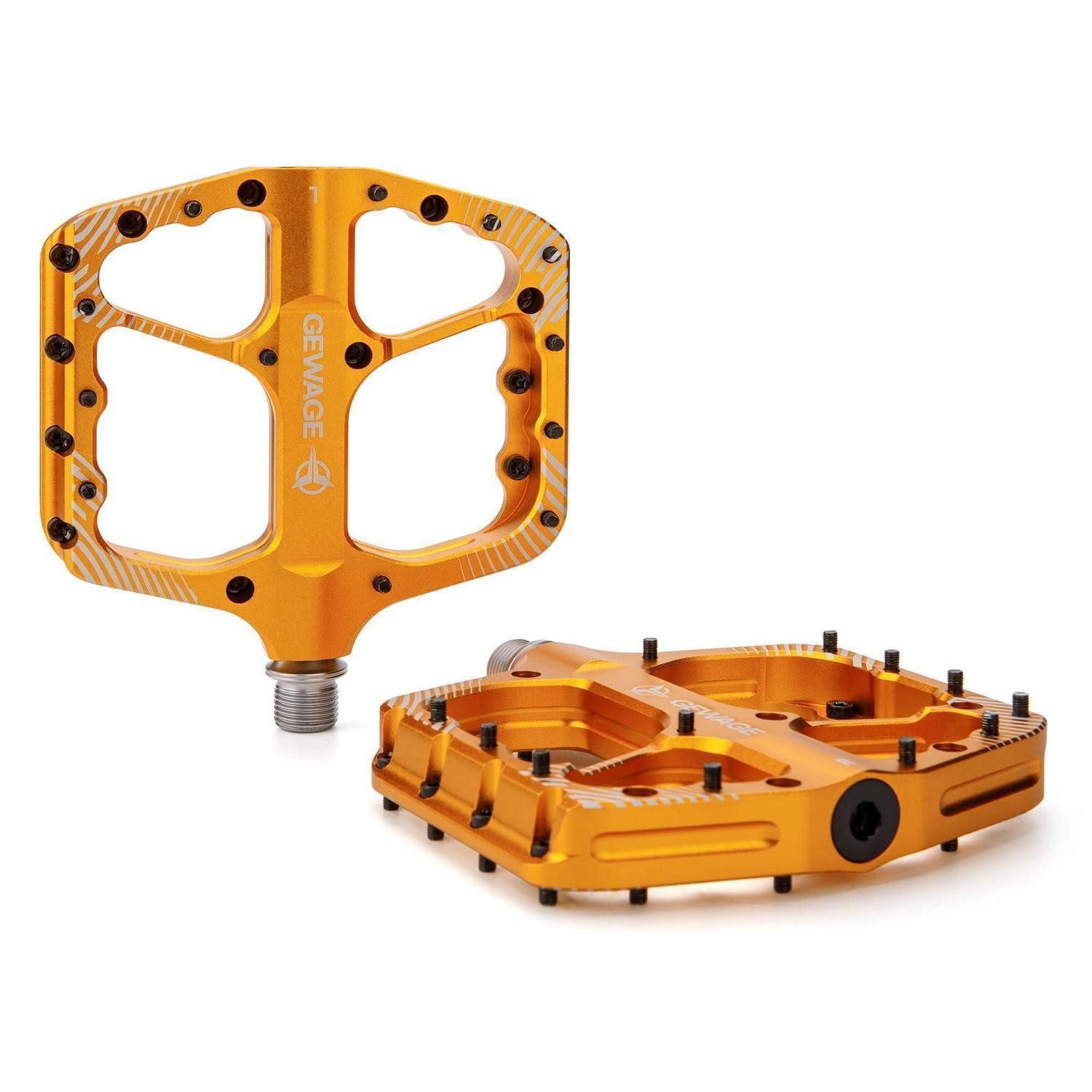 LuxusKollektion Plattformpedale MTB Pedale Aluminium CNC Gold