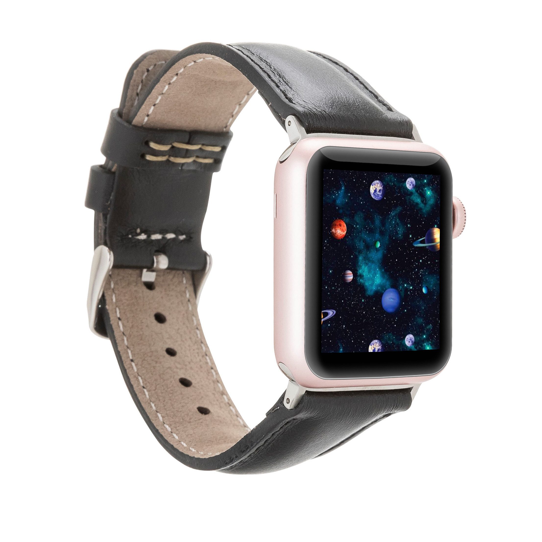 Renna Leather Uhrenarmband Fitbit Charge 5 6 Leder Smart Uhrenarmband