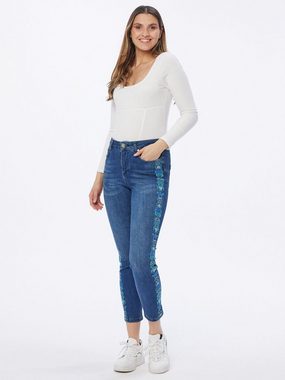 atinka Skinny-fit-Jeans Röhren-Denim mit Stickerei und Strass