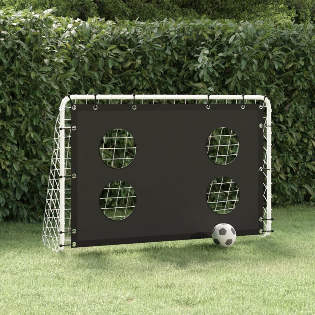 vidaXL Fußballtor NA Fußballtor mit Torwand Stahl 184x61x122 cm