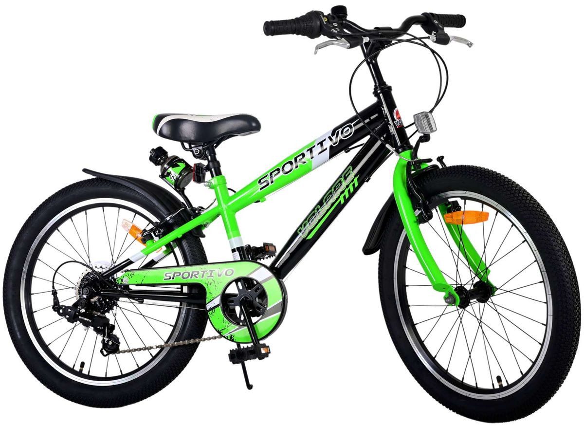 Volare Kinderfahrrad 20 Zoll Kinder Fahrrad Kinderfahrrad Rad Bike 7 Gang Sportivo Gr 22116, 7 Gang Shimano, Kettenschaltung, Seitenständer, Schutzbleche, Trinkflasche, Klingel