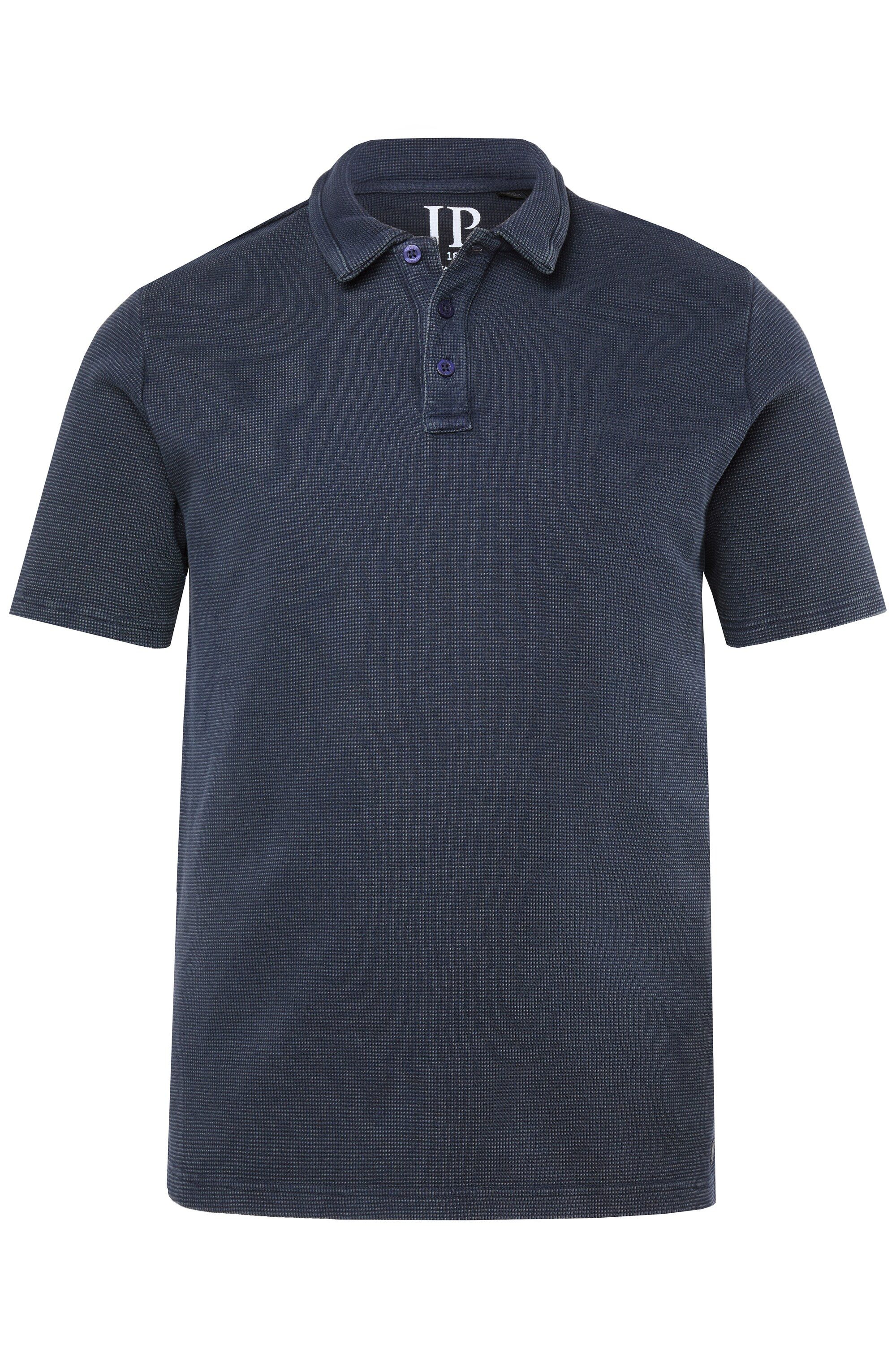 JP1880 Poloshirt Poloshirt Halbarm Waffelpiqué Vintage Look