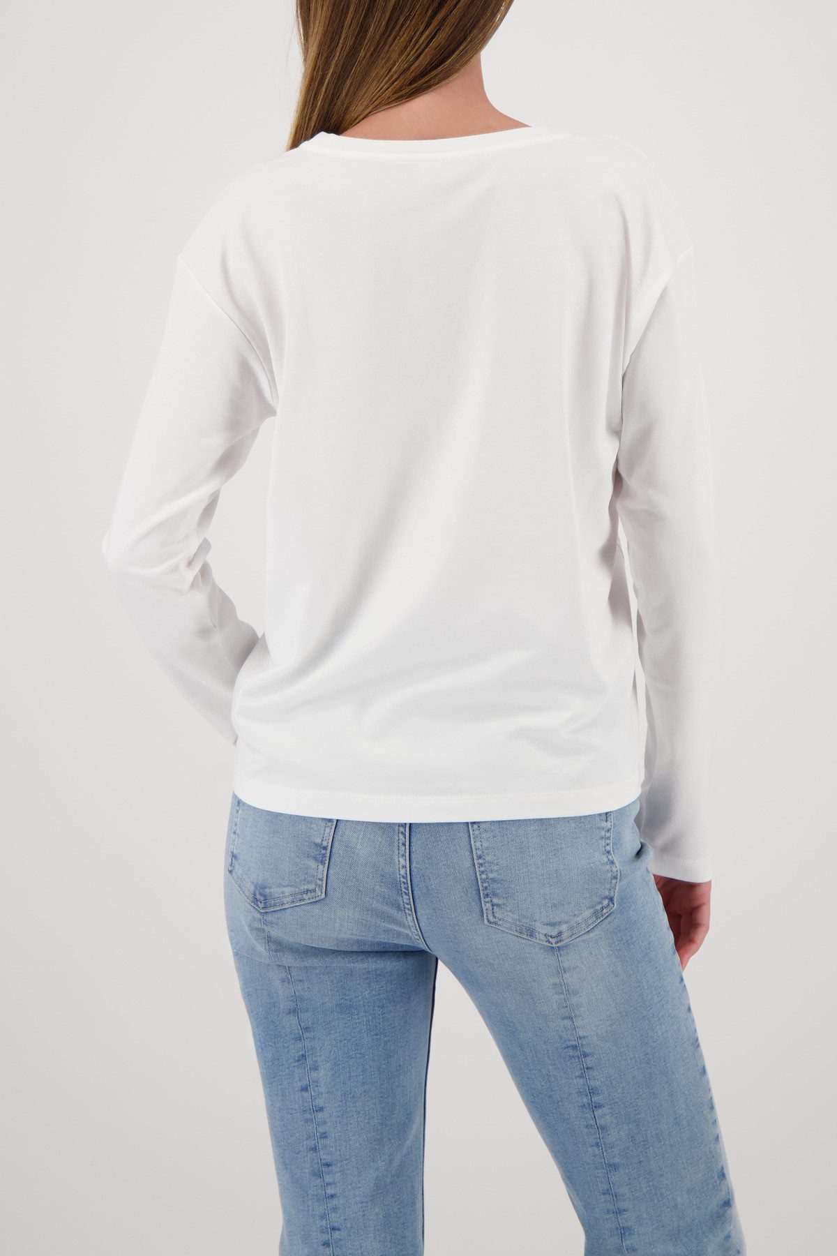 Monari Langarmshirt Shirt City Druck Regular fit mit U-Boot-Ausschnitt günstig online kaufen