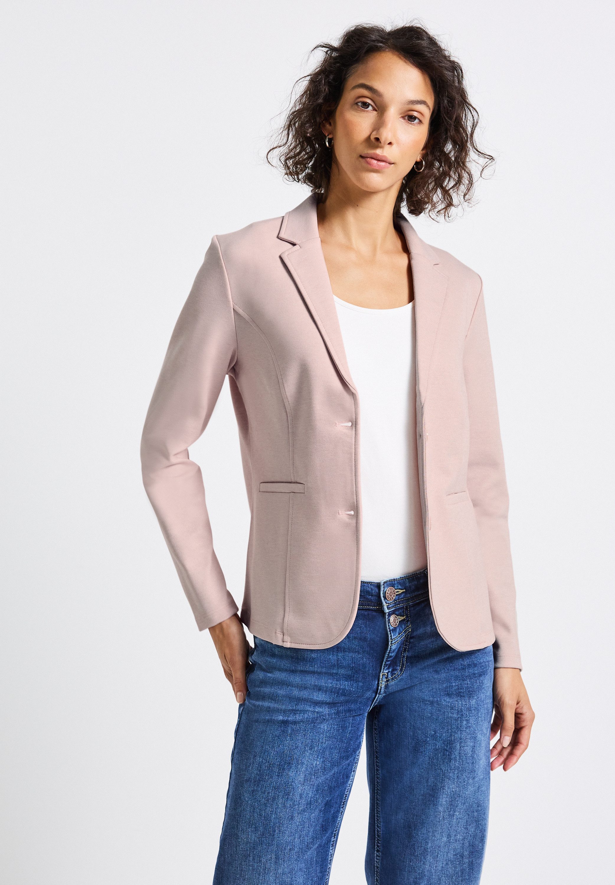STREET ONE Kurzblazer aus elastischem Materialmix