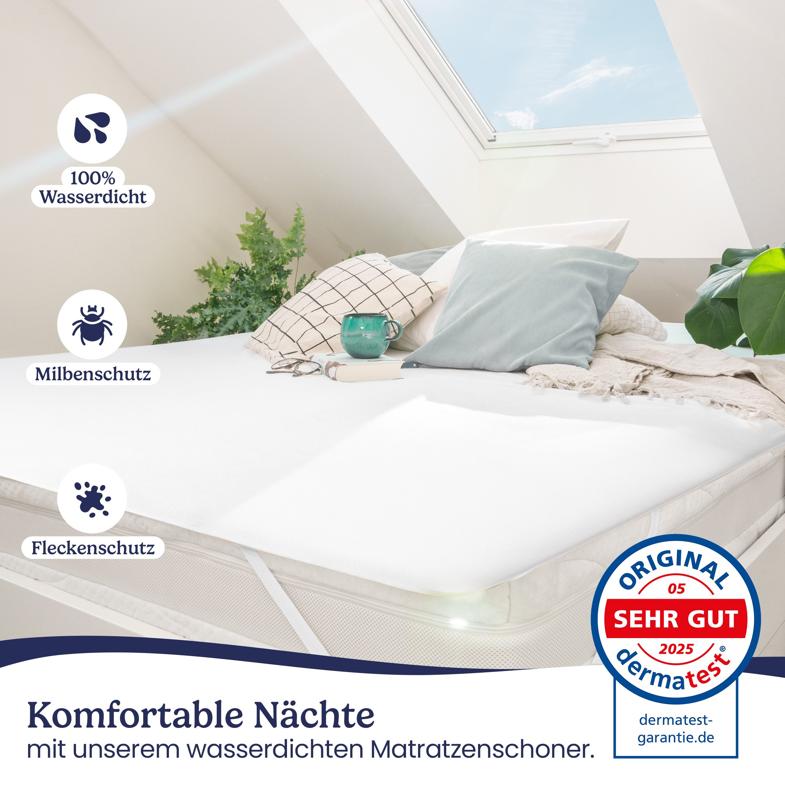 Matratzenschoner Matratzenauflage als Nässeschutz für Kinder o. wasserdicht günstig online kaufen