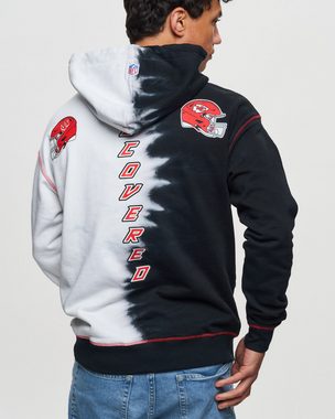 Recovered Kapuzenpullover Recovered - Hoodie NFL Kansas City Chiefs Ink Dye schwarz-weiß L