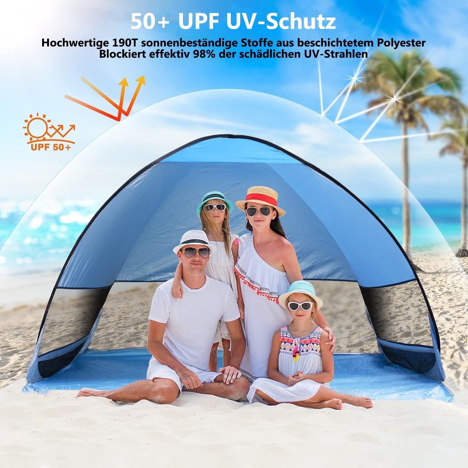 Auledio Strandmuschel Pop Up Zelt, Tragbar günstig online kaufen