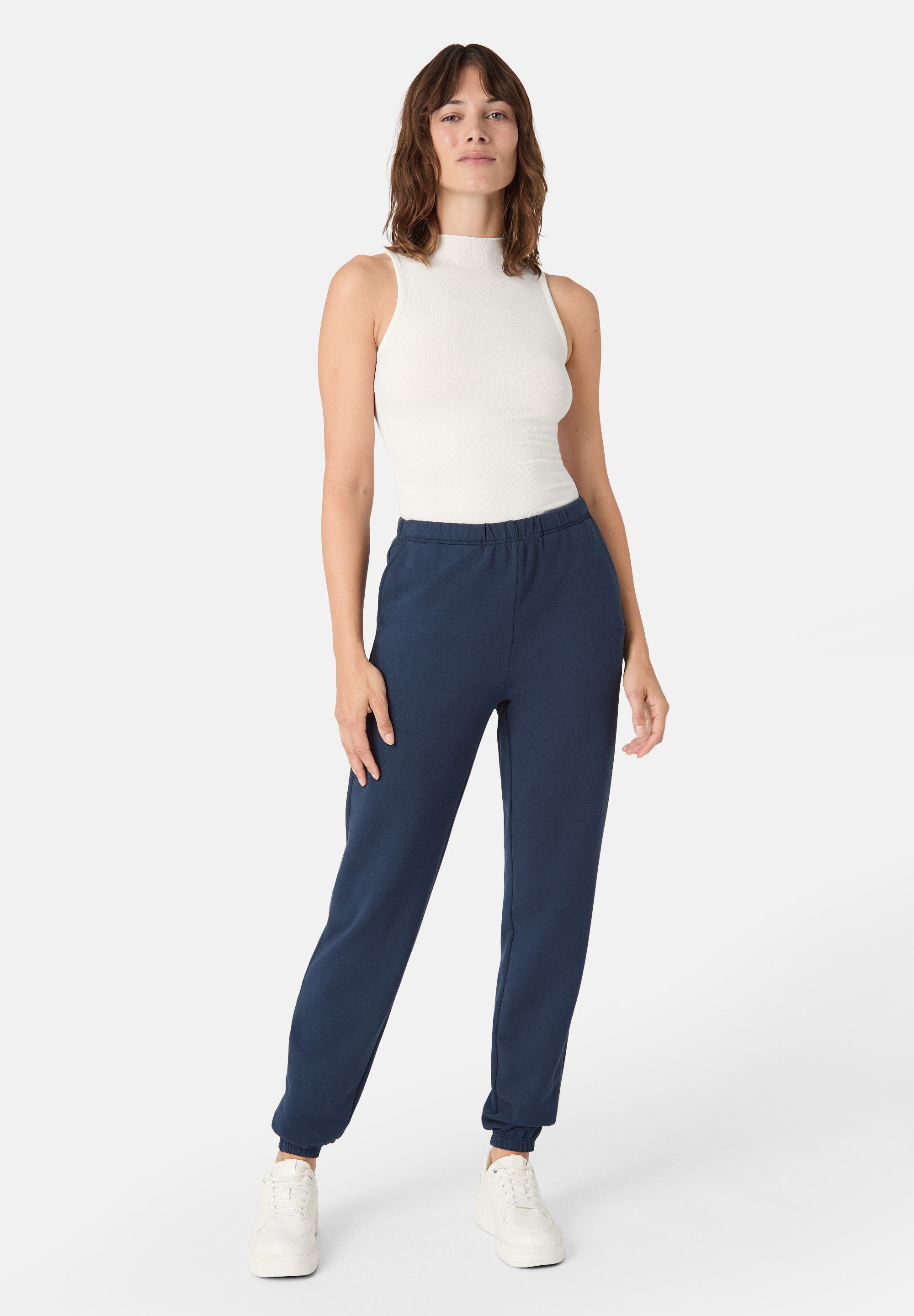 Les Lunes Jogginghose BONNIEE Jogpants Soft Touch, Relaxed Fit, elastischer Bund, Beinabschlüsse, Taschen