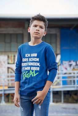 KIDSWORLD Langarmshirt ICH HAB DAS SCHON VERSTANDEN....., Spruch