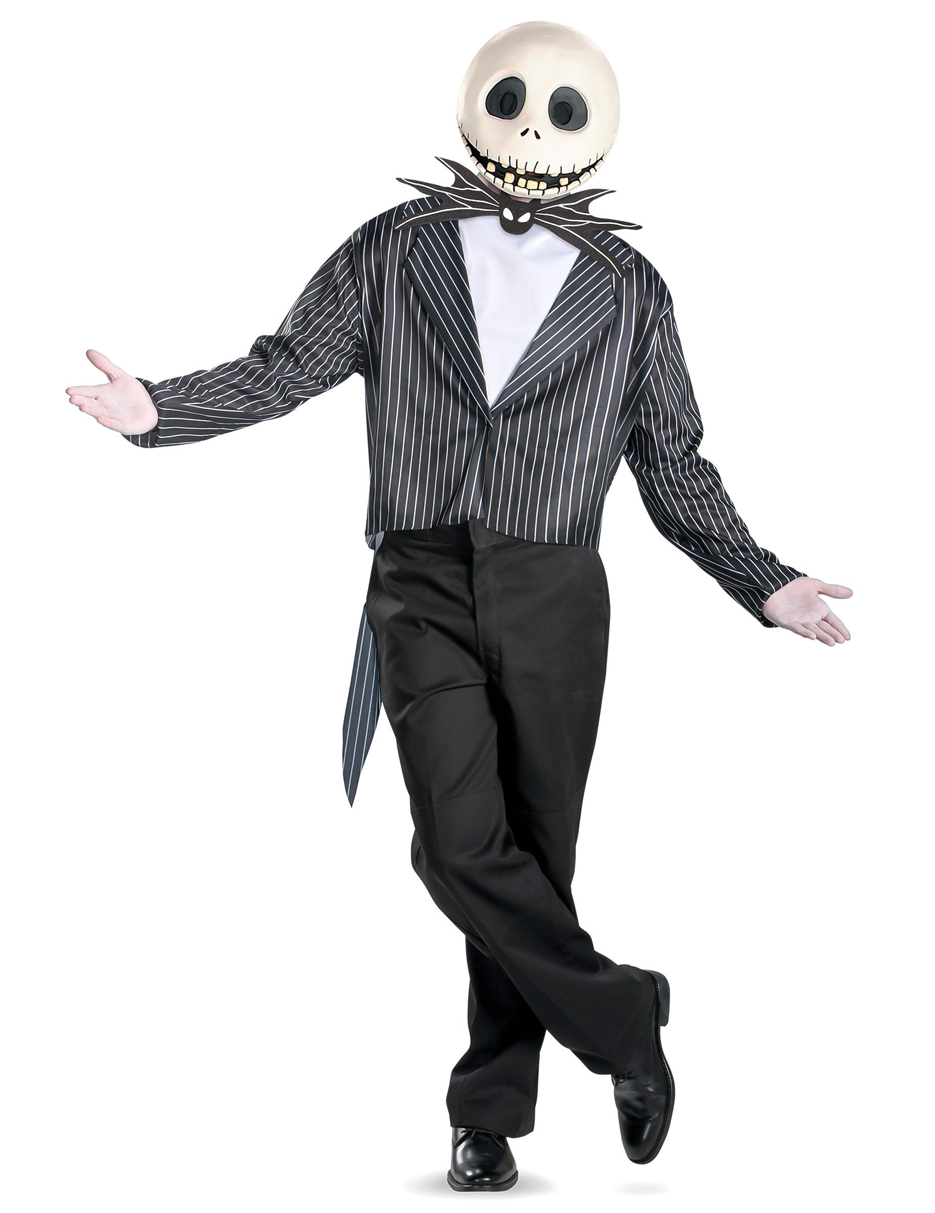 Jakks Pacific Kostüm Jack Skellington Herrenkostüm Halloween schwarz-weiss