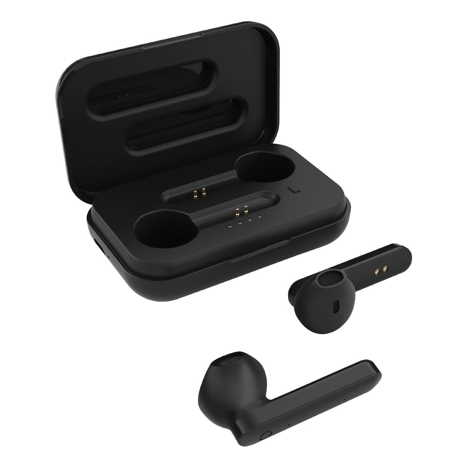 STREETZ TWS-104 Bluetooth 5 Kabellos Semi-In-Ear Kopfhörer inkl. Mikrofon, Jahre (integriertes Touchcontrol Kopfhörer Herstellergarantie)