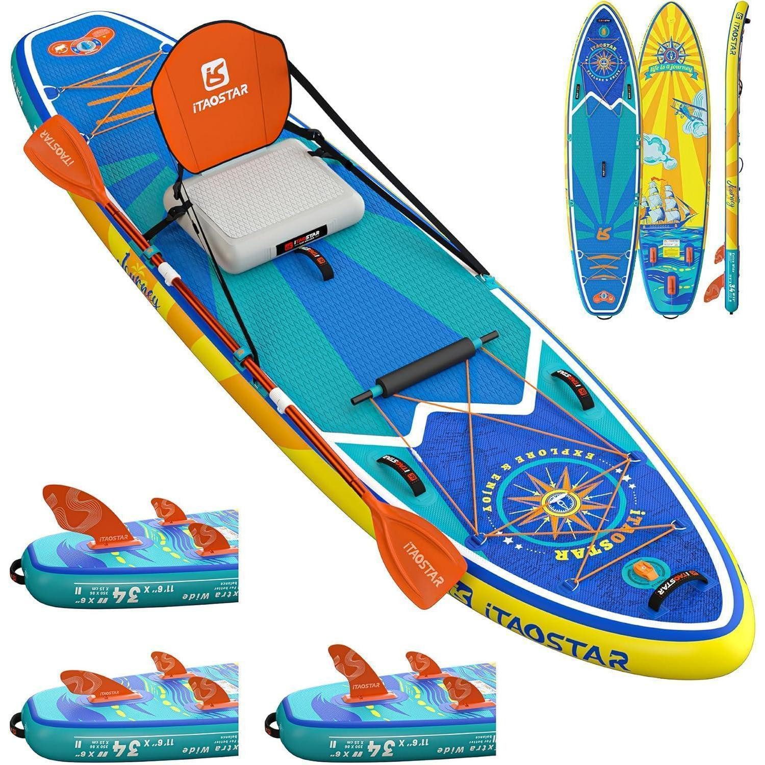 Inflatable SUP-Board Paddleboard aufblasbar extrabreit 86cm SUPJ01AP-SUP-Paddelbrett