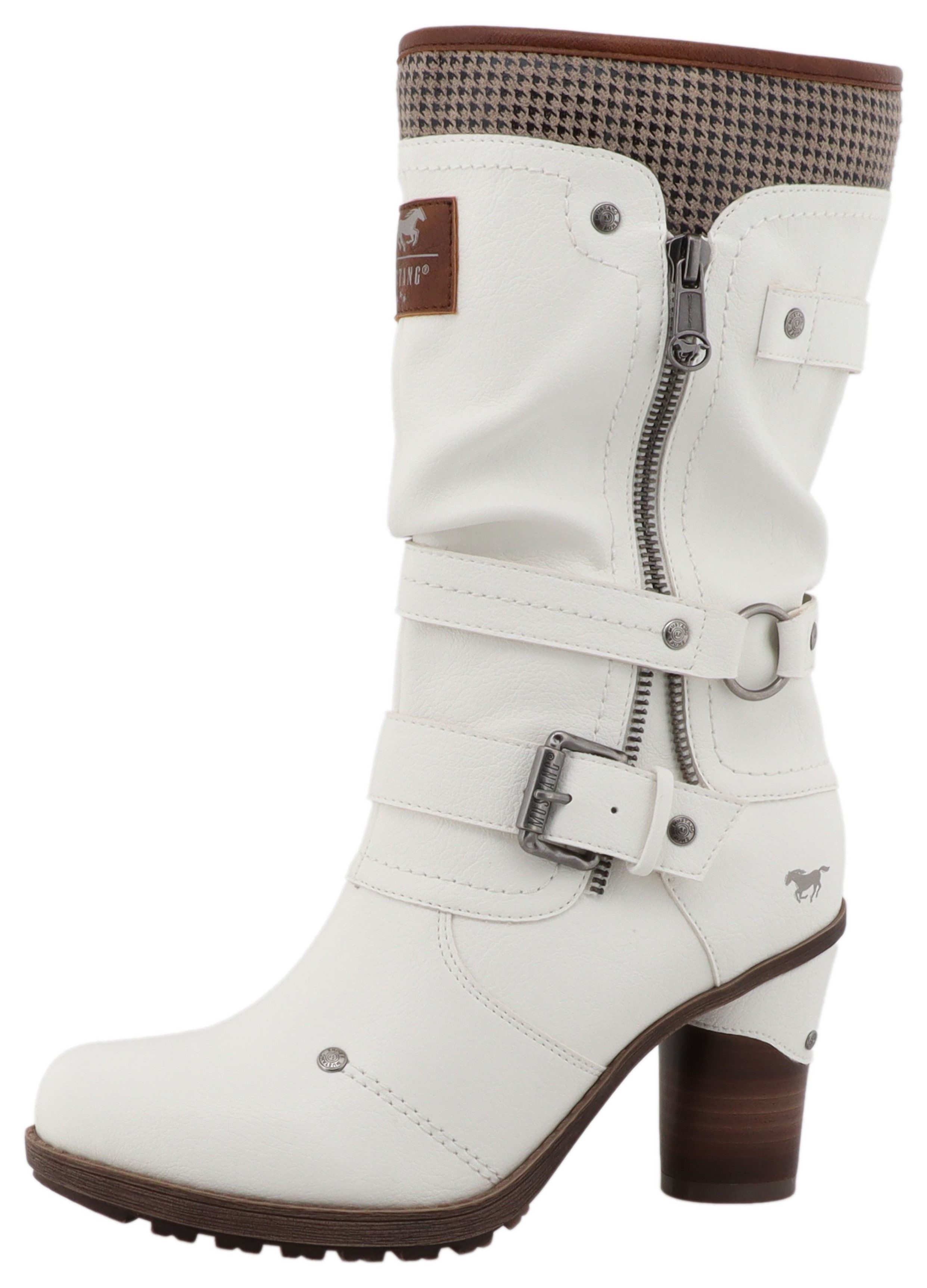 Mustang Shoes Palma Winterstiefel Kurzstiefel, Winterstiefel mit wärmendem Textifutter