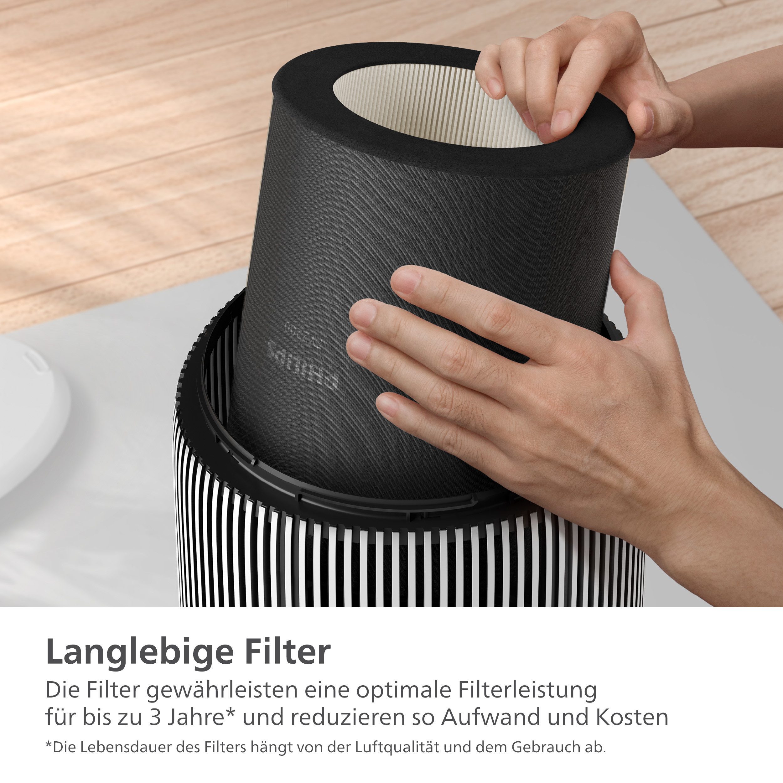 Philips Ersatzfilter FY2200/30 HEPA NanoProtect Filter, Zubehör für Luftreiniger PureProtect 2200 Series, bis zu 3 Jahre verwendbar, 1 Filter im Lieferumfang