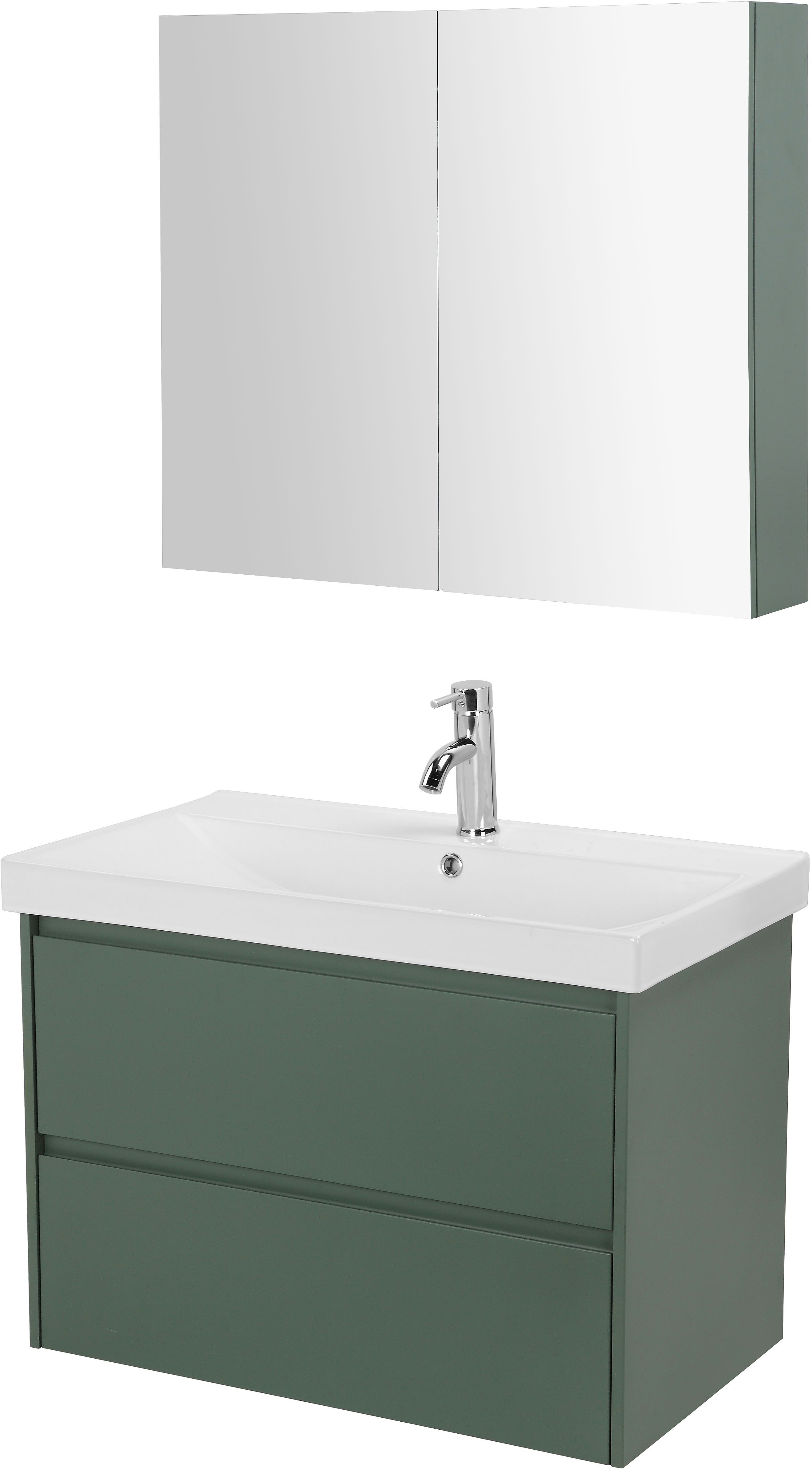 welltime Badmöbel-Set Clarence, Waschplatz mit 2 Auszügen und Softclose Bre günstig online kaufen