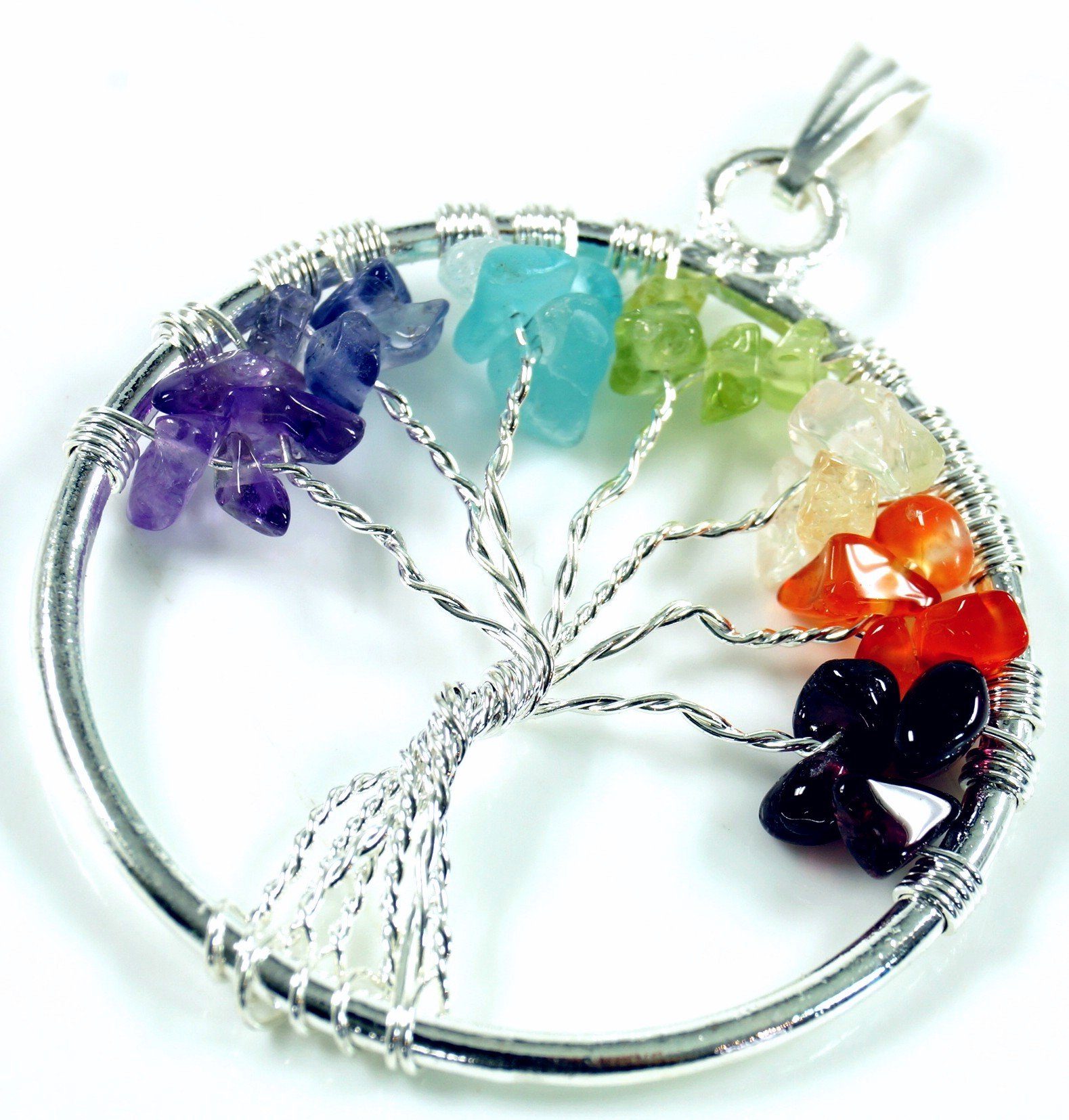 Guru-Shop Kettenanhänger 7 Chakren Amulett `Tree günstig online kaufen