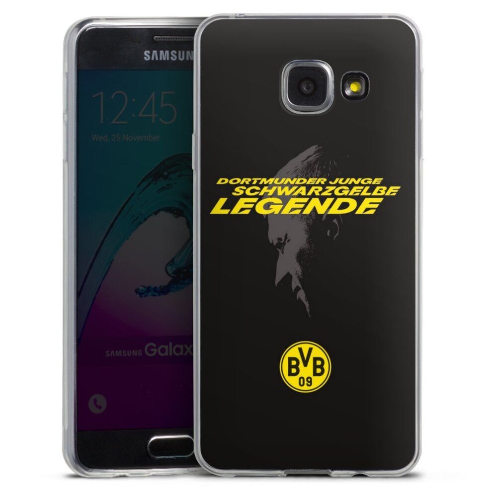 DeinDesign Handyhülle Marco Reus Borussia Dortmund BVB Danke Marco Schwarzgelbe Legende, Samsung Galaxy A3 (2016) Slim Case Silikon Hülle Ultra Dünn