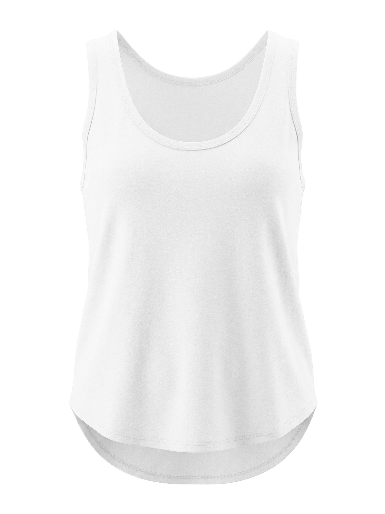 Imily Bela Tanktop Damen Loose ärmellos mit tiefem Rundhalsausschnitt Basic (Packung, 1-tlg., 1per-Pack) mit abgerundetem Saum in Unifarbe – Bild 5 von 5