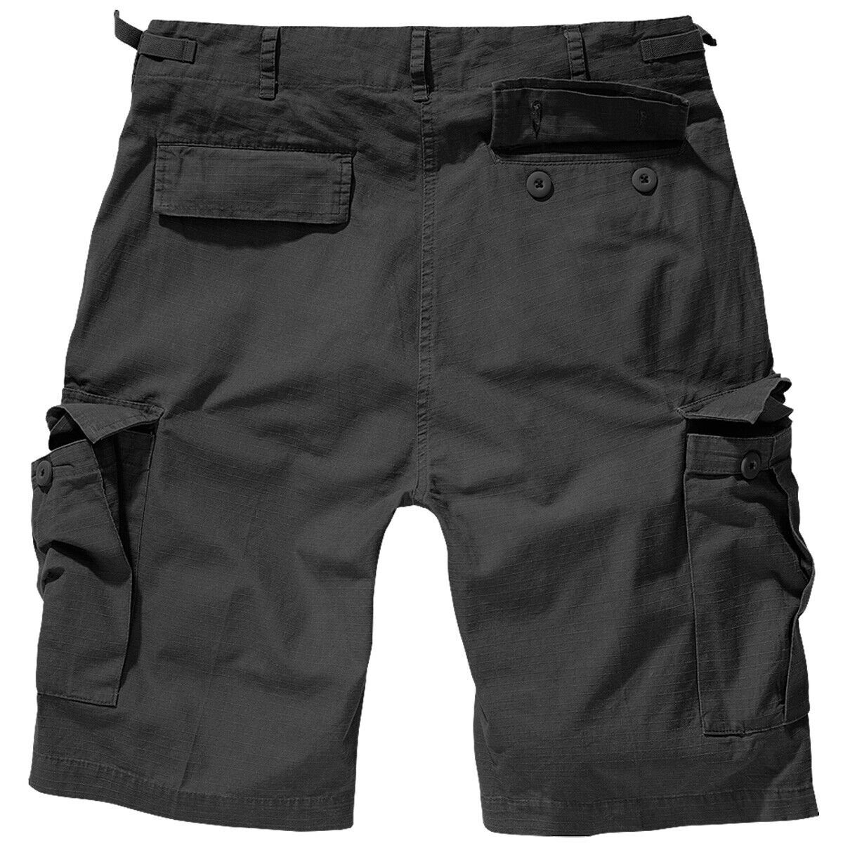 Sommer Bermuda Schwarz Herren Ripstop Brandit Cargo Kurze knielang Shorts Short Cargohose Hose