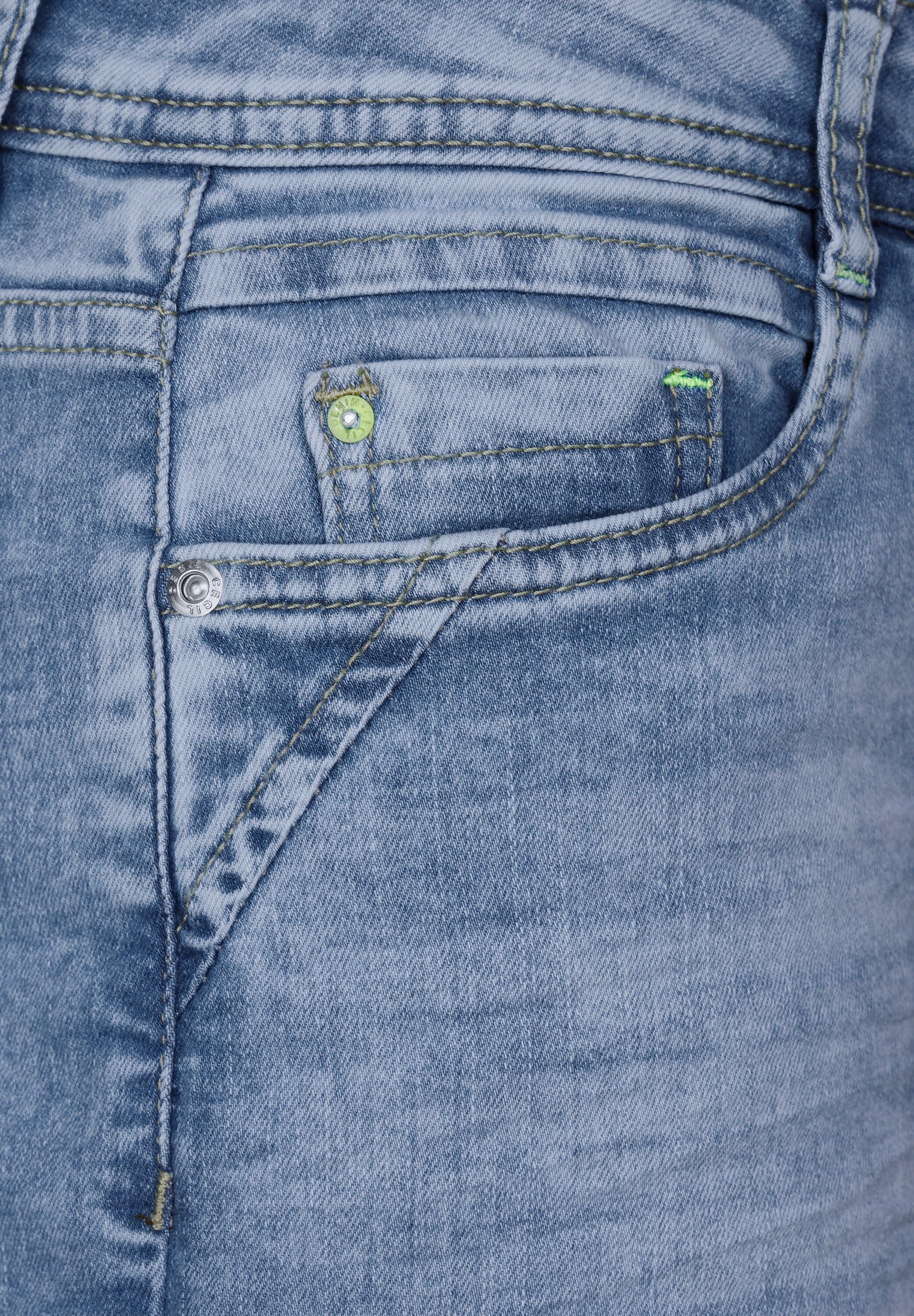 CECIL Gerade Jeans High Waist