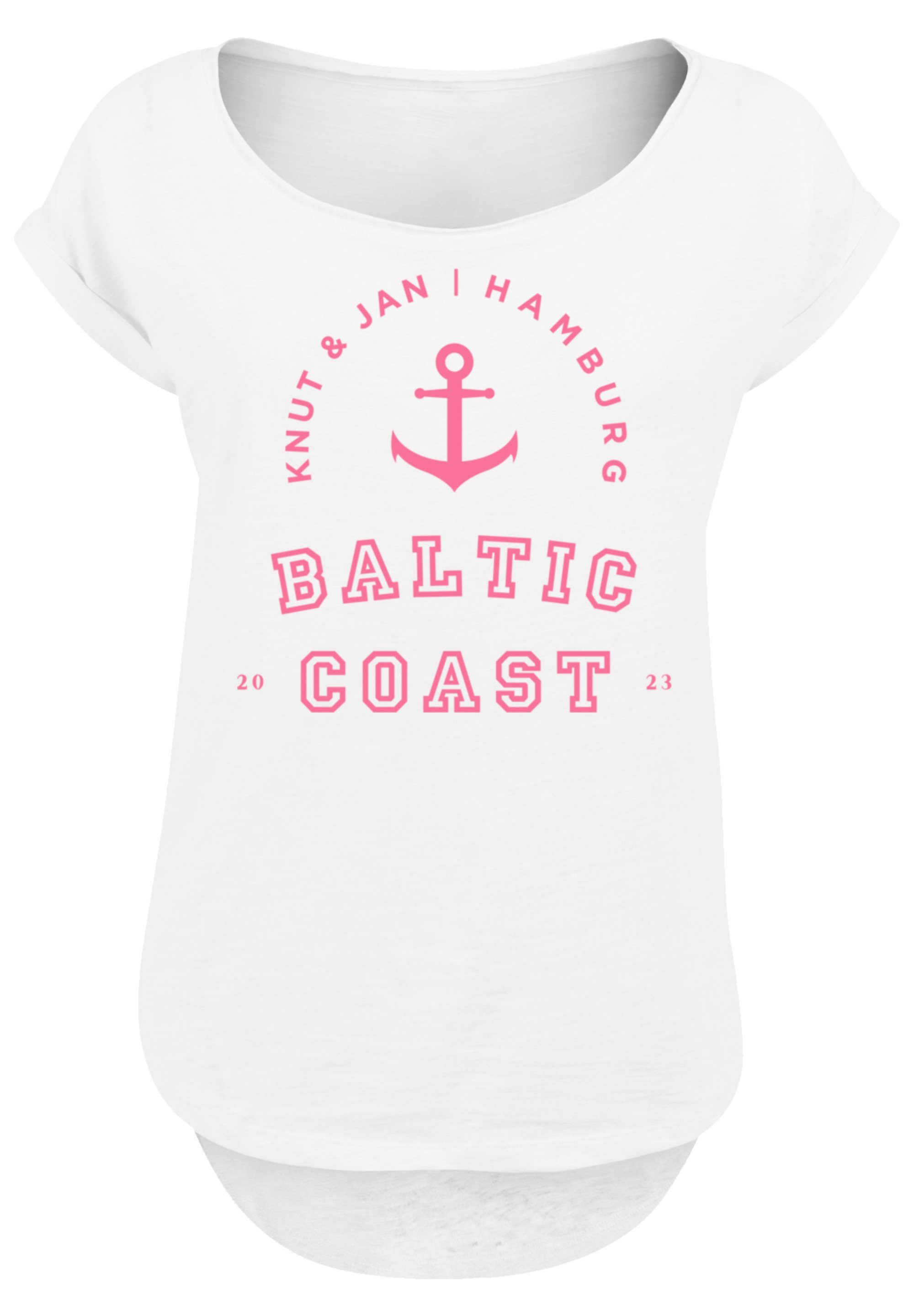 PLUS SIZE weiß Coast T-Shirt F4NT4STIC Print Baltic