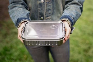 ECO Brotbox Lunchbox Marmita+, Edelstahl, (4-tlg), designt & produziert in Portugal, auslaufsicher, mit viel Zubehör