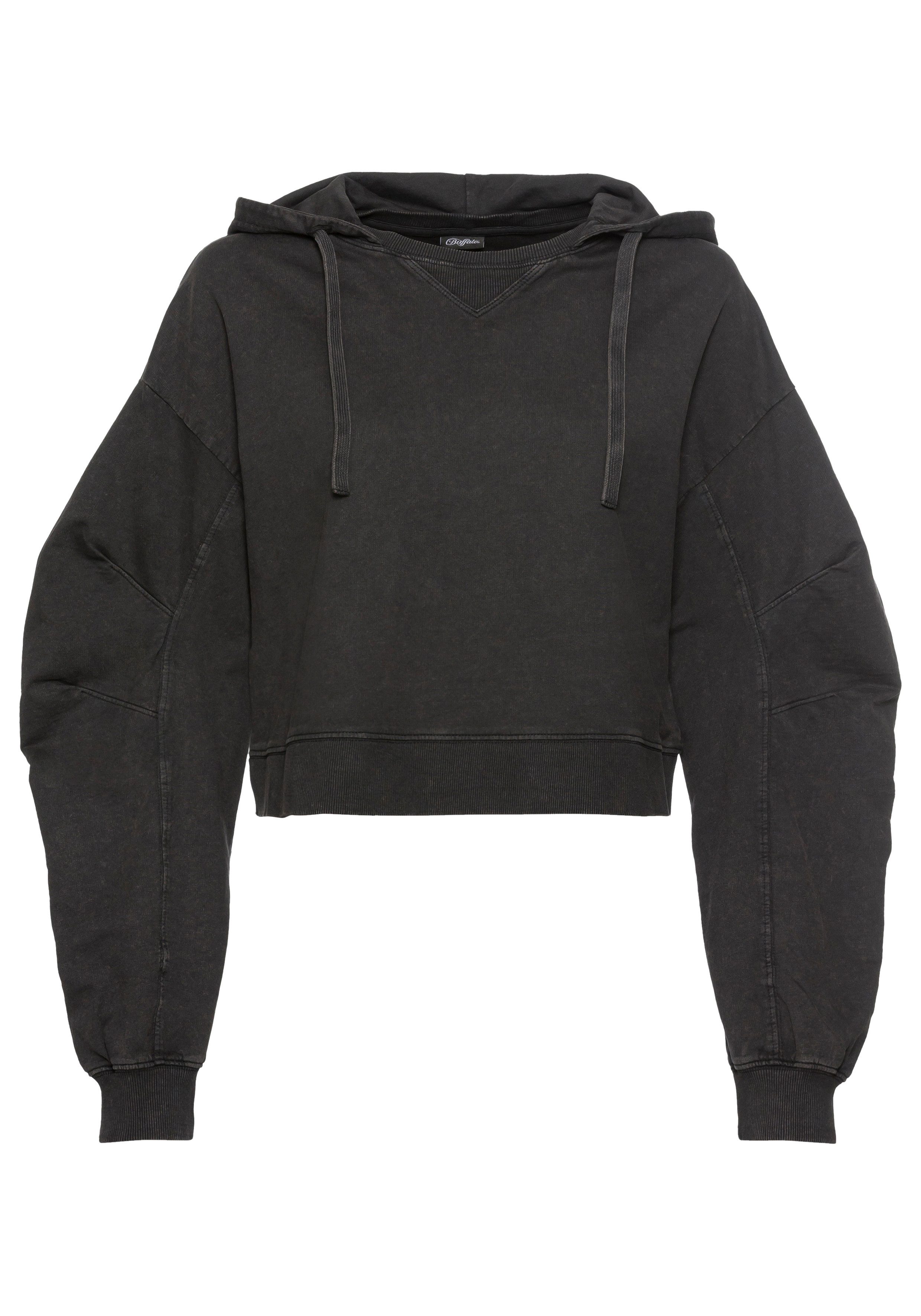Buffalo Hoodie, (1 tlg.), Kapuzenpullover im Used-Look, Loungewear günstig online kaufen