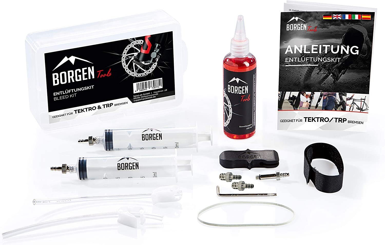 Borgen Fahrrad-Montageständer Borgen Service Kit Tektro Scheibenbremsen Mineral TRP Öl mit für &
