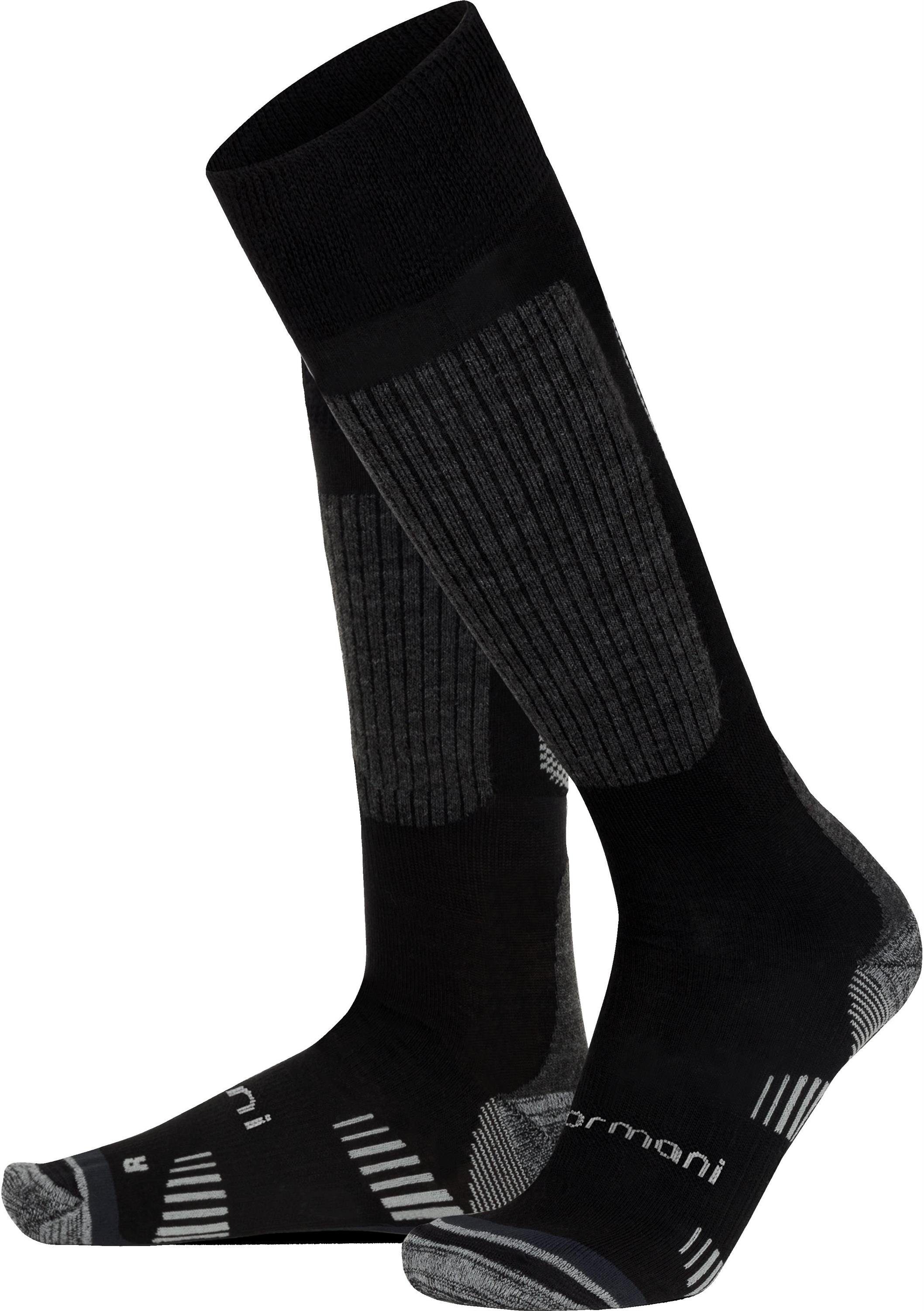 normani Wandersocken (Set, 2 Paar) Schwarz Merinowolle hochwertige