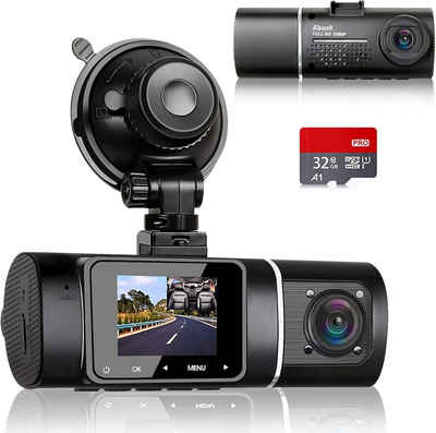 GelldG Dashcam Auto Dual 1080P Full HD Infrarot Nachtsicht Autokamera Innen Dashcam
