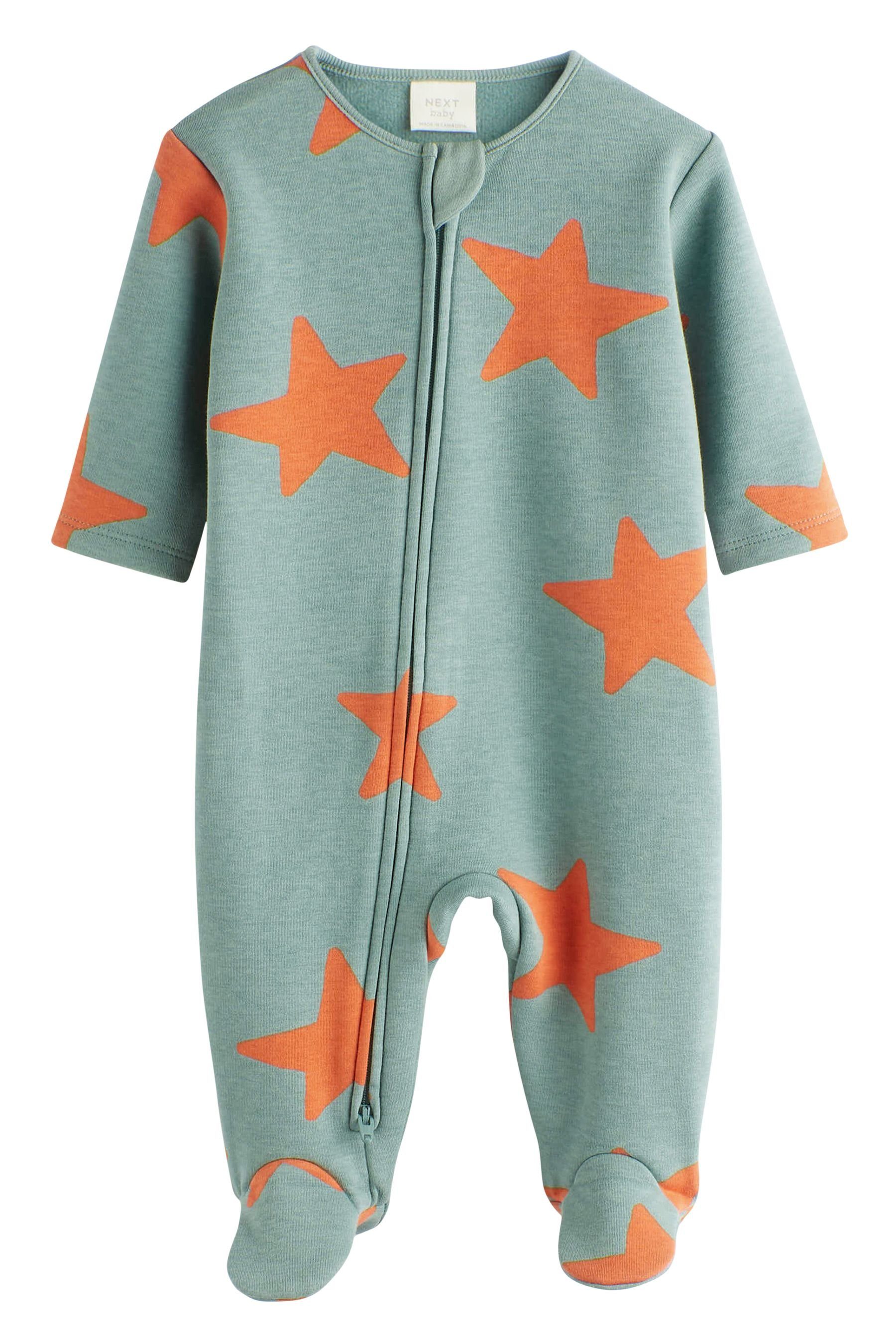 Next Schlafoverall Baby-Schlafanzug mit Fleece-Futter (1-tlg) Teal Blue