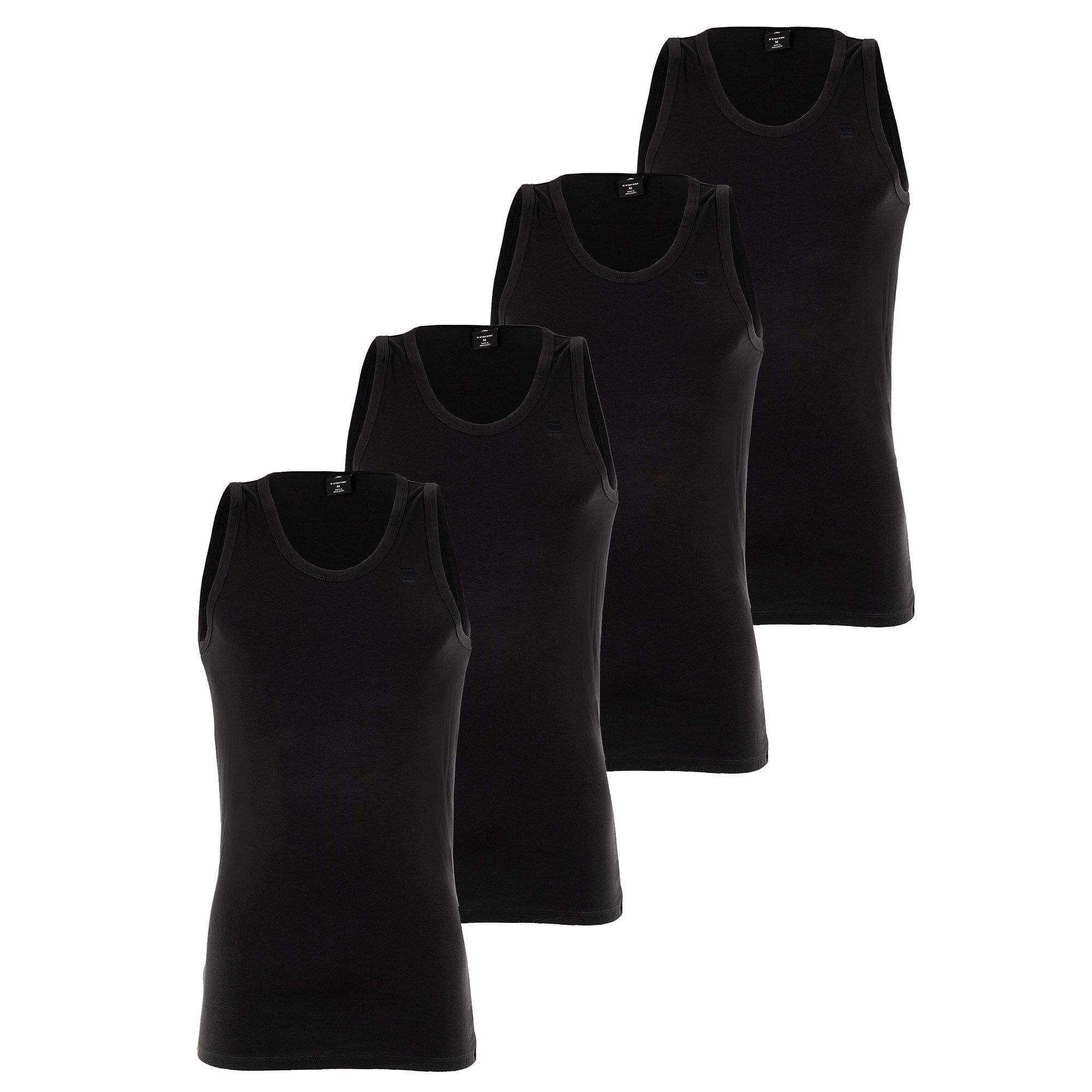 Unterhemd Herren Unterhemd 4er Pack Baumwolle