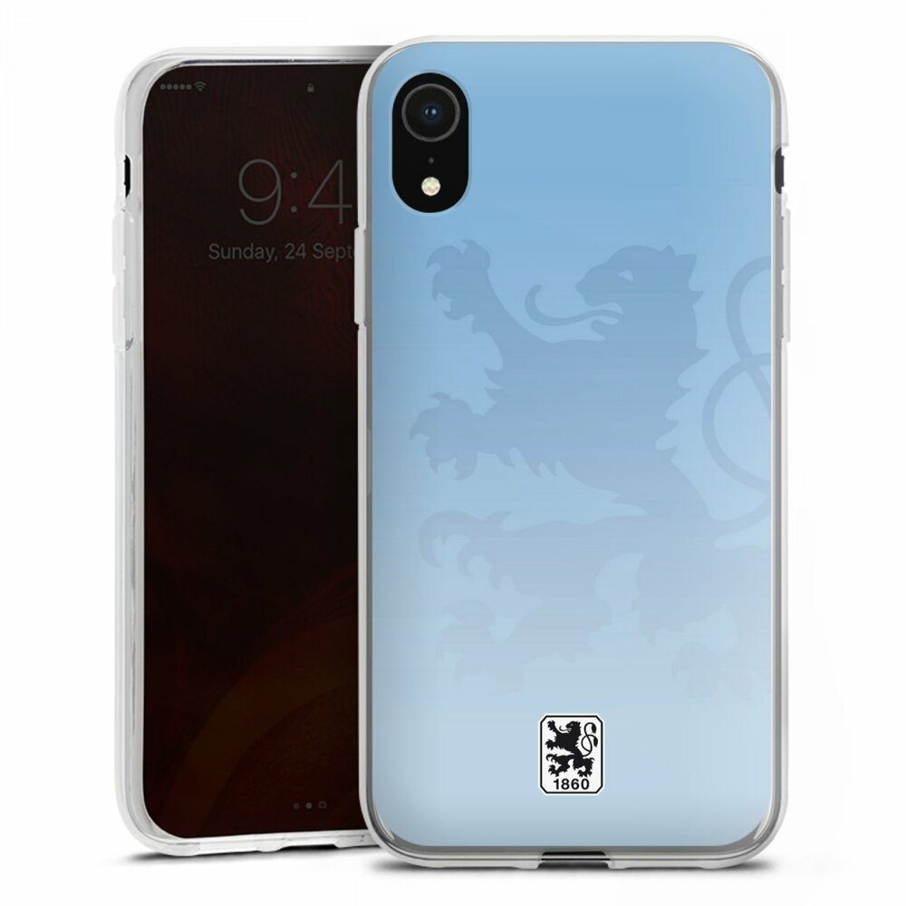 DeinDesign Handyhülle TSV 1860 München Offizielles Lizenzprodukt Logo, Apple iPhone Xr Silikon Hülle Bumper Case Handy Schutzhülle