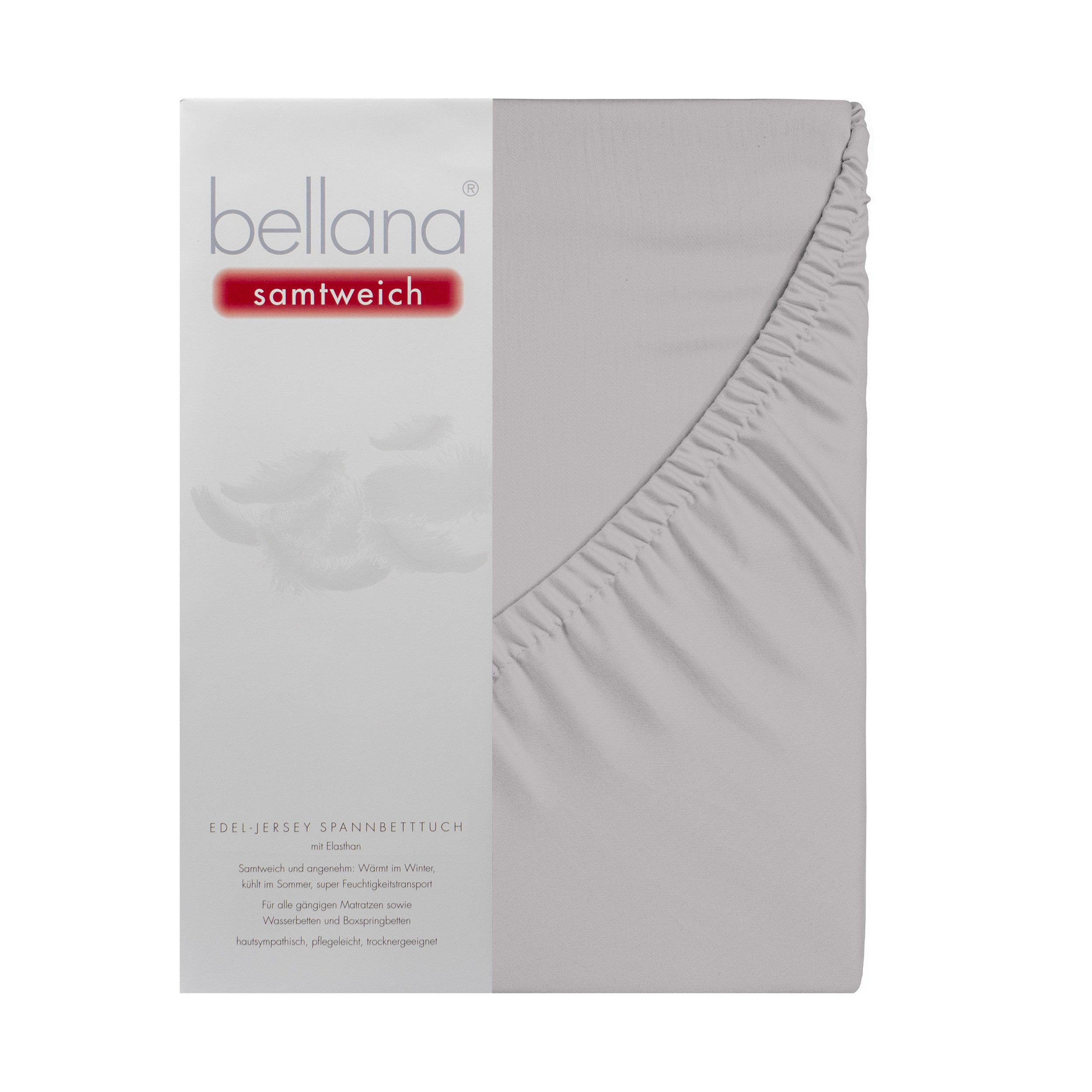 bellana Spannbettlaken Bellana samtweich, Jersey, Gummizug: rundum, (1 Stück), Perfekte Passform dank Elasthan