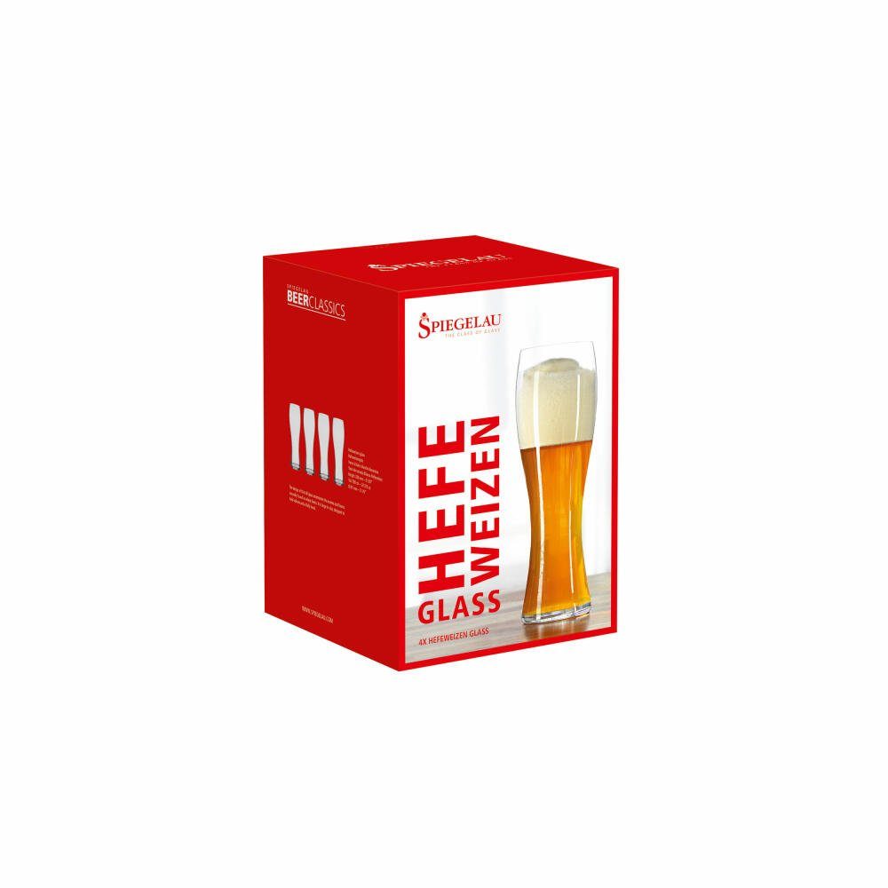 SPIEGELAU Gläser-Set Beer Classics Hefeweizenglas 4er Set, Kristallglas