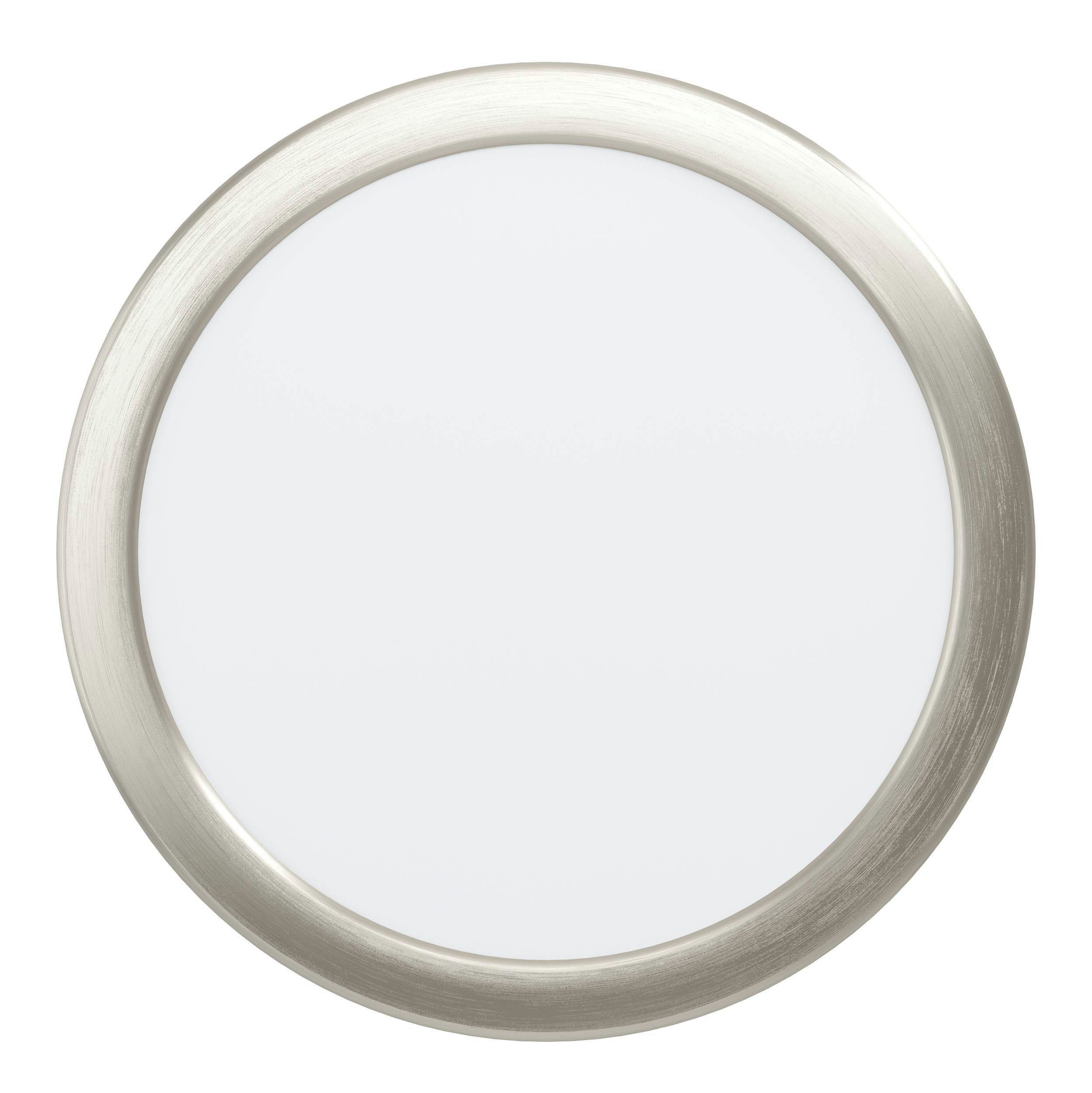 EGLO Aufbauleuchte Fueva 5 Deckenleuchte, Stahl und Kunststoff, Wohnzimmerlampe, Lampe, LED fest integriert, Neutralweiß, Aufbauleuchte, Deckenlampe in Nickel-Matt, Weiß, LED Aufbaulampe