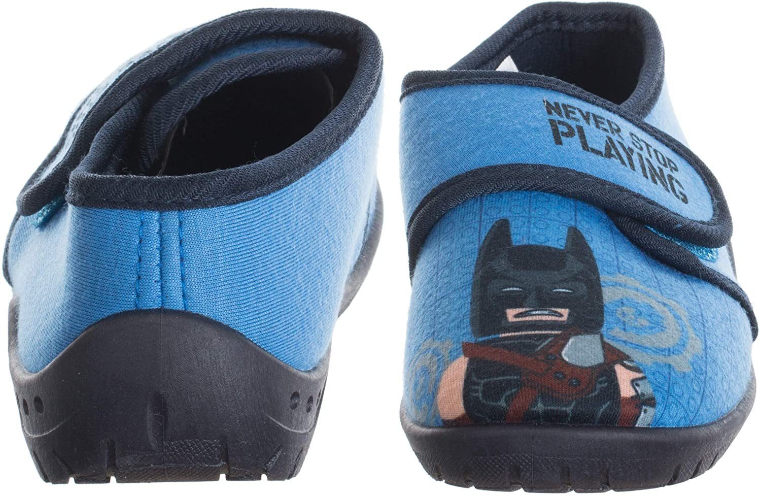 LEGO® Lego® Movie Hausschuhe Blau Batman never stop playing, Hausschuh – Bild 2 von 5