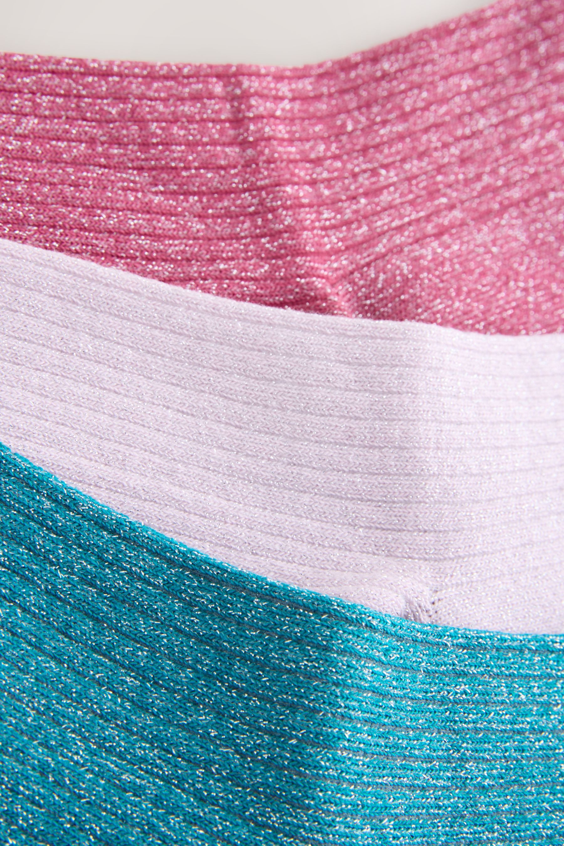 Next Kurzsocken Söckchen mit Glitzer-Effekt, 3er-Pack (1-Paar)