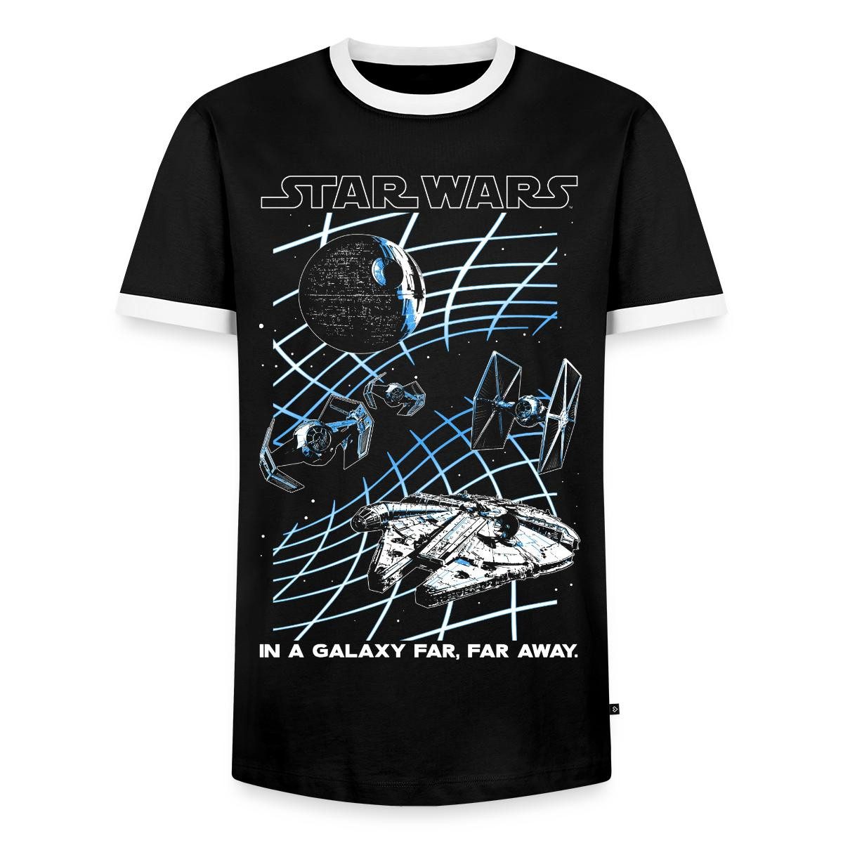 Spreadshirt T-Shirt Star Wars In A Galaxy Far, Far Away Männer Kontrast T-Shirt (1-tlg)