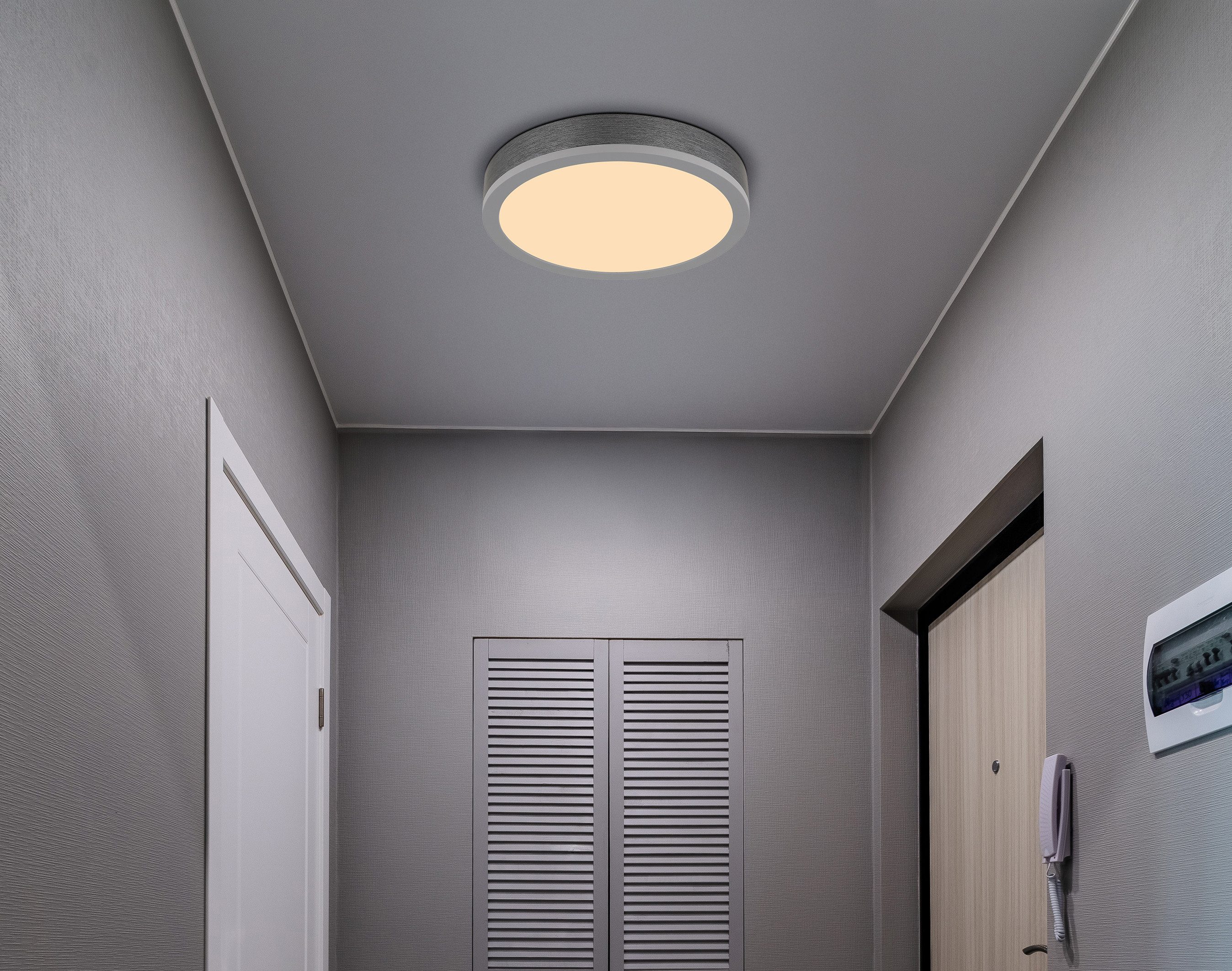 GLOBO LIGHTING Deckenleuchte DORO, LED fest integriert, Warmweiß, Deckenlampe Wohnzimmer-Leuchte Schlafzimmer-Leuchte Flur Küche