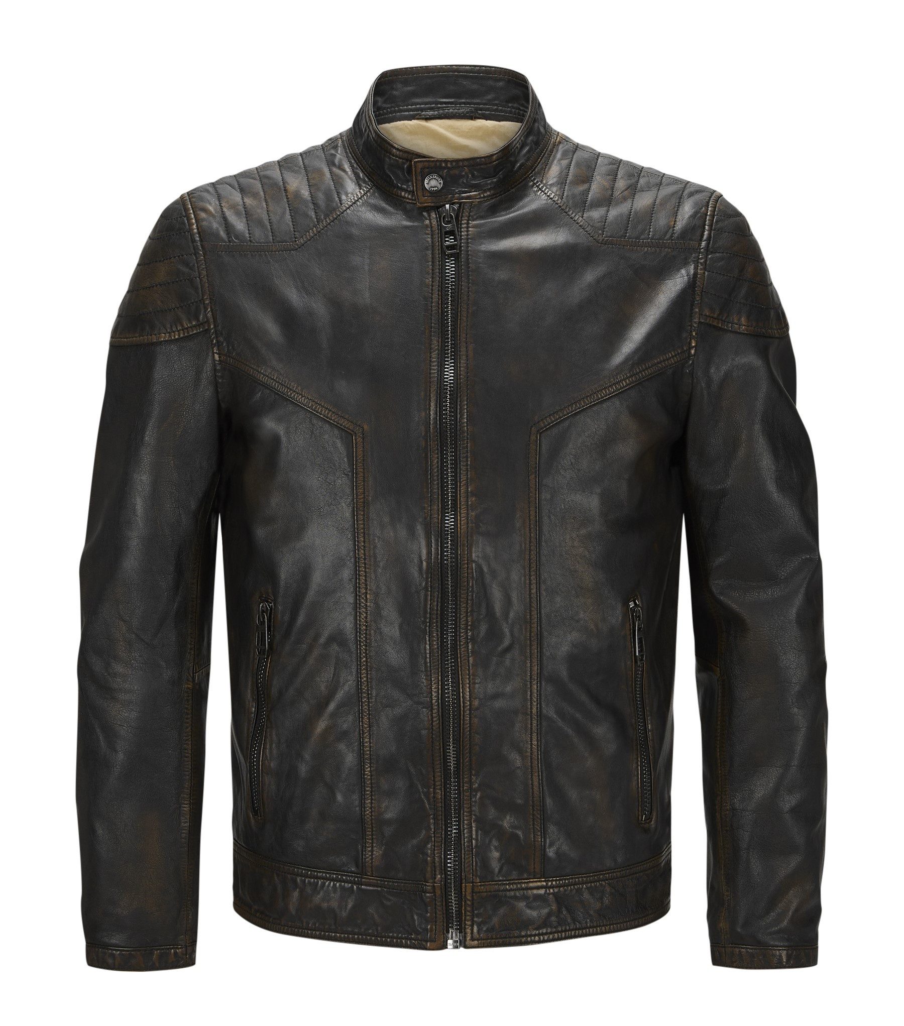 Milestone Lederjacke MSArlington handgewachste Bikerjacke aus günstig online kaufen