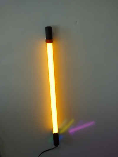 XENON LED Wandleuchte LED SlimLeuchtstab 63cm Ø30mm Kunststoff Röhre Orange, LED Röhre T8, Xenon