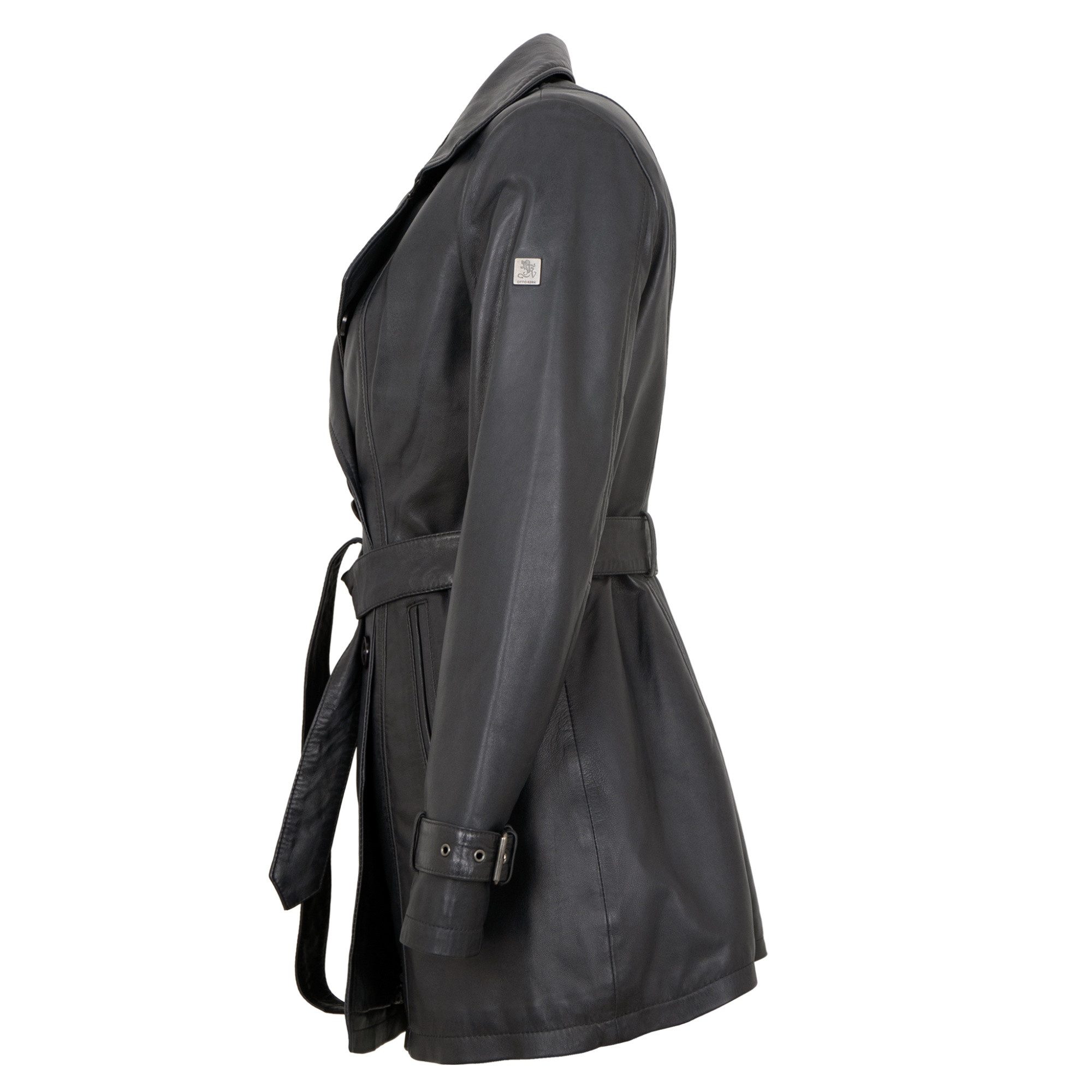 Otto Kern Lederjacke OK-009 OTTO KERN - Damen Ledermantel Trenchcoat Lammna günstig online kaufen