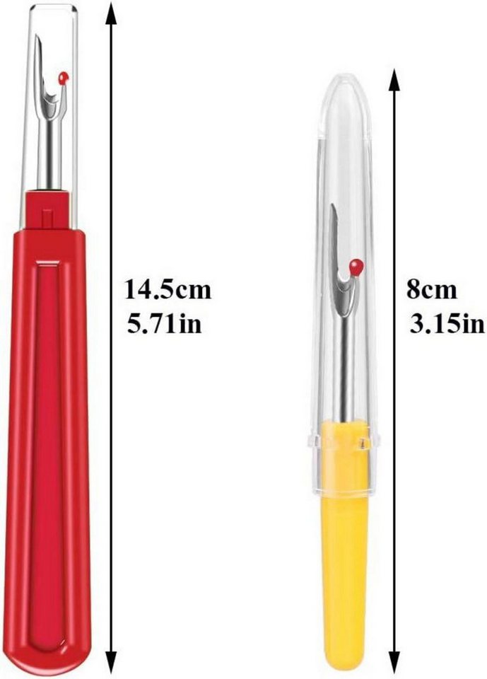 Thumbnail - LuxusKollektion Nähnadeln Nahttrenner Set 2 Größen Faden Trenner Seam Ripper Kit Unpicker für