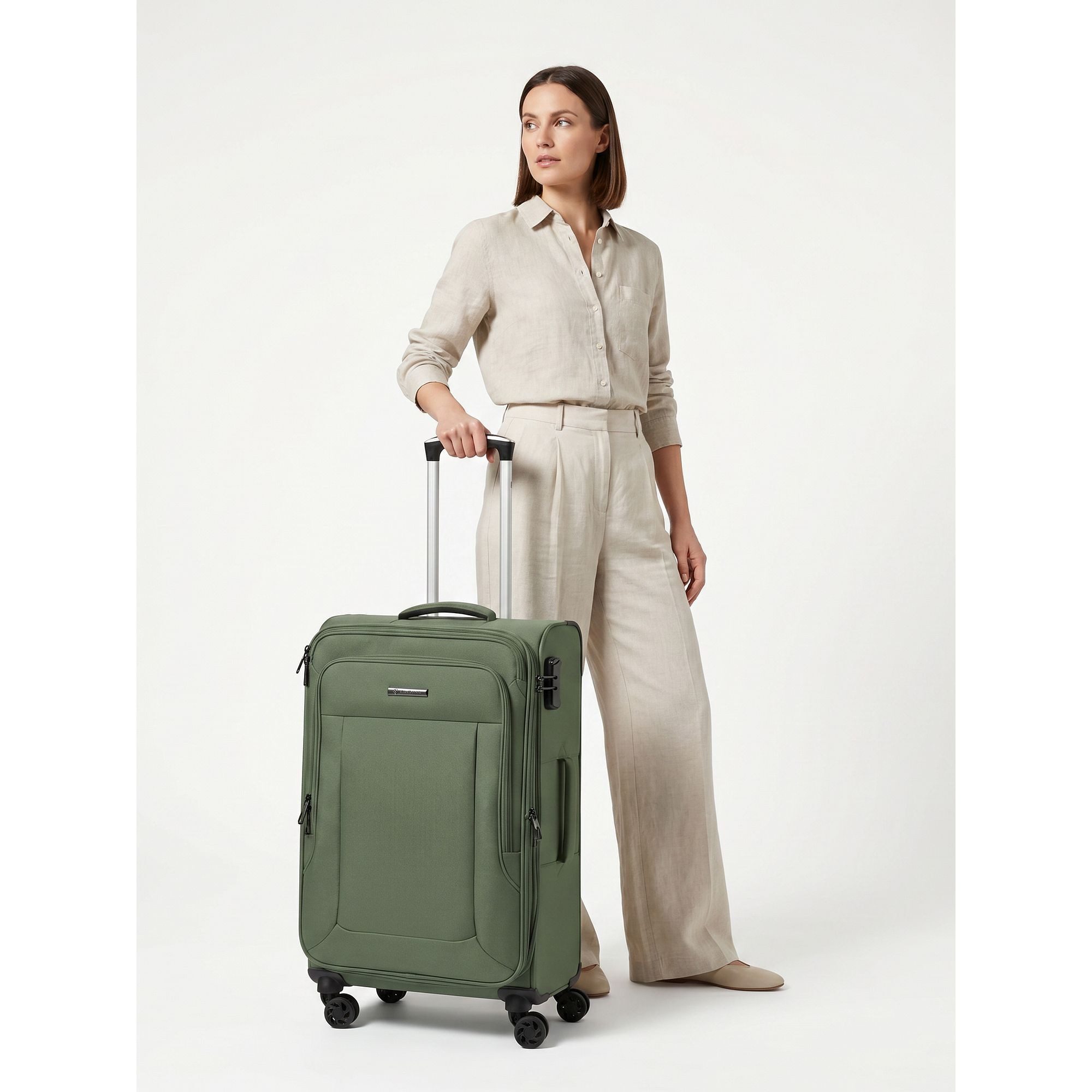 Franky Weichgepäck-Trolley Melbourne 3.0, 4 Rollen, Polyester