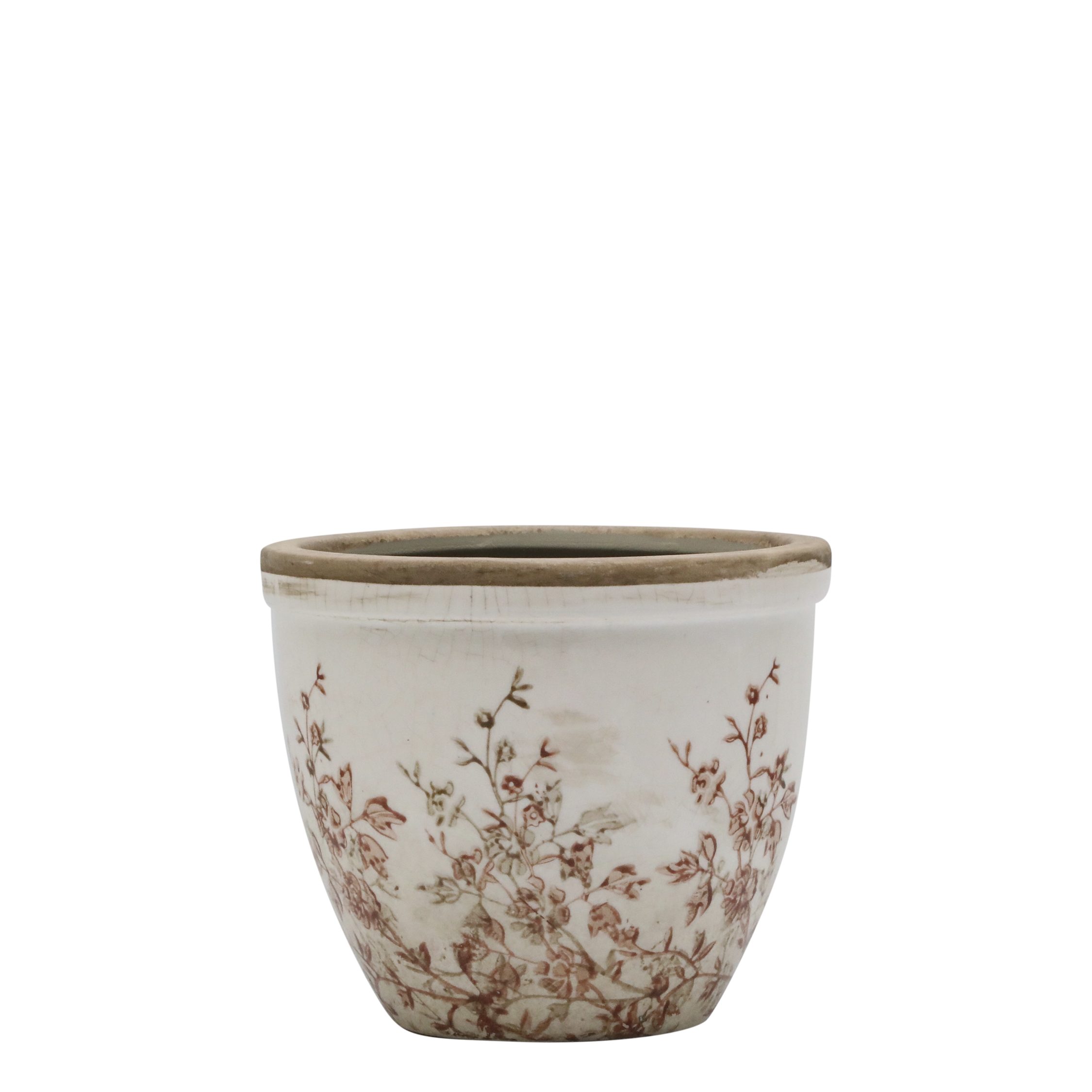Übertopf Chic Antique * Chaville Übertopf H13/D15 cm creme Keramik