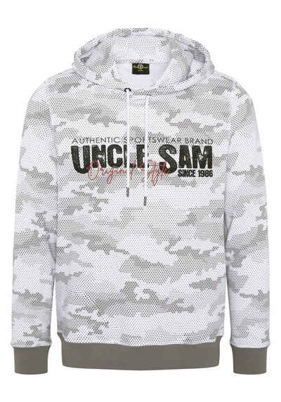 Uncle Sam Kapuzensweatshirt mit Logo-Frontprint