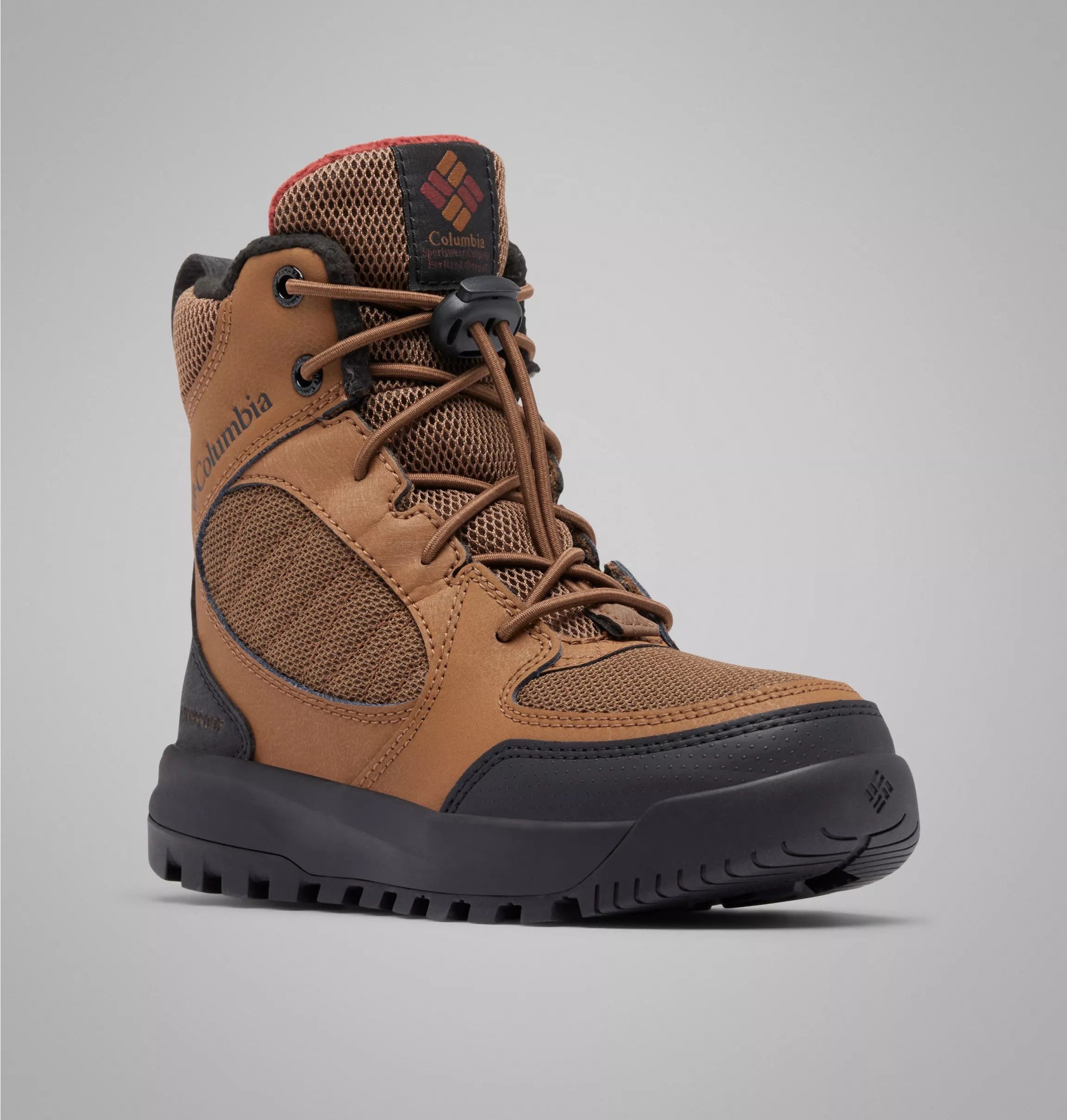 Columbia YOUTH PORTLANDER™ OMNI-HEAT™ Winterstiefel profiliertes Gummi-Laufsohlenprofil, wasserdicht, wärmend, knöchelhoch