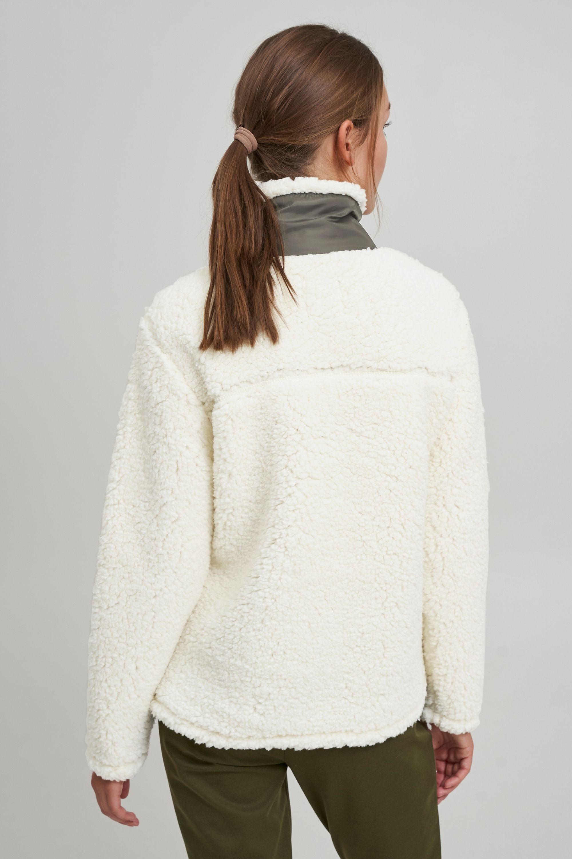 OXMO Troyer OXElina Teddypullover mit Stehkragen